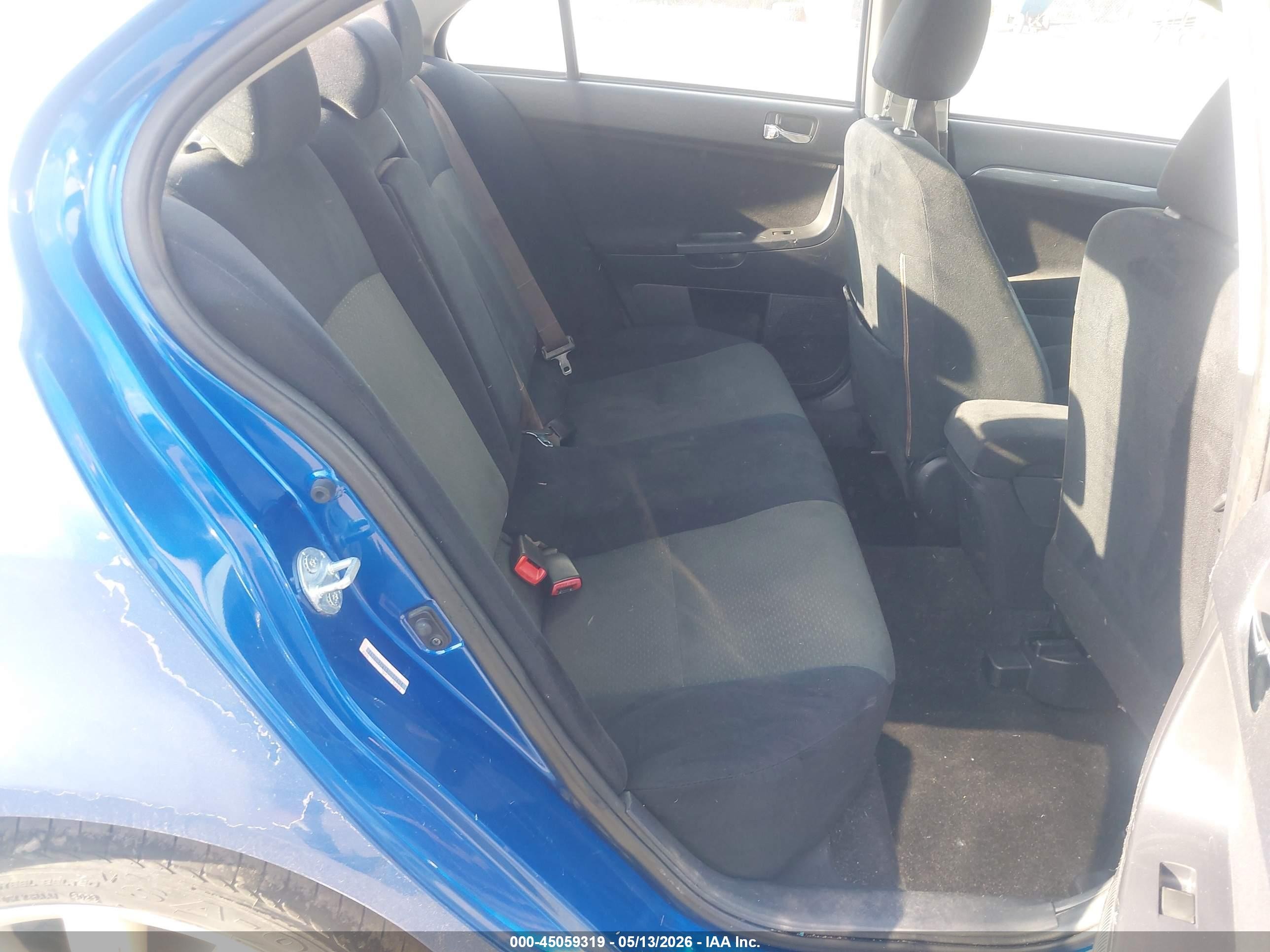 2009 Mitsubishi Lancer Gts Blue vin: JA3AU86W19U033404