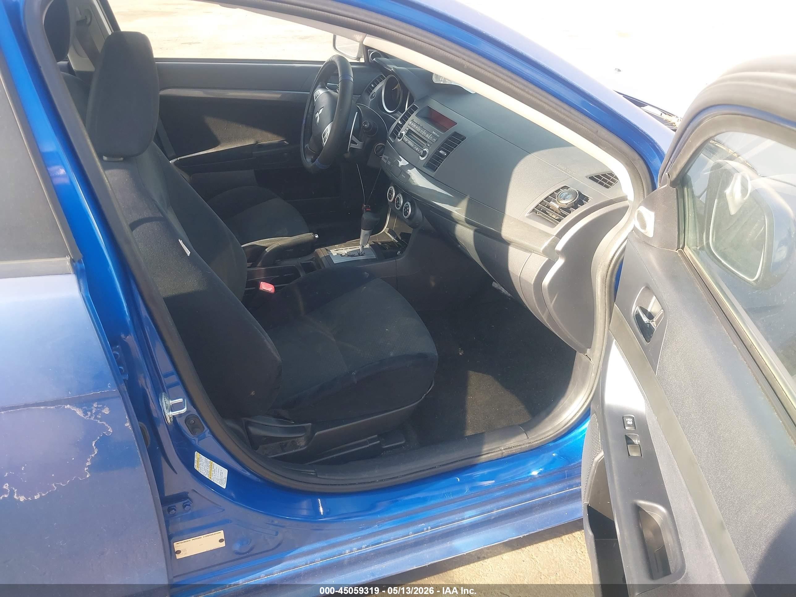 2009 Mitsubishi Lancer Gts Blue vin: JA3AU86W19U033404