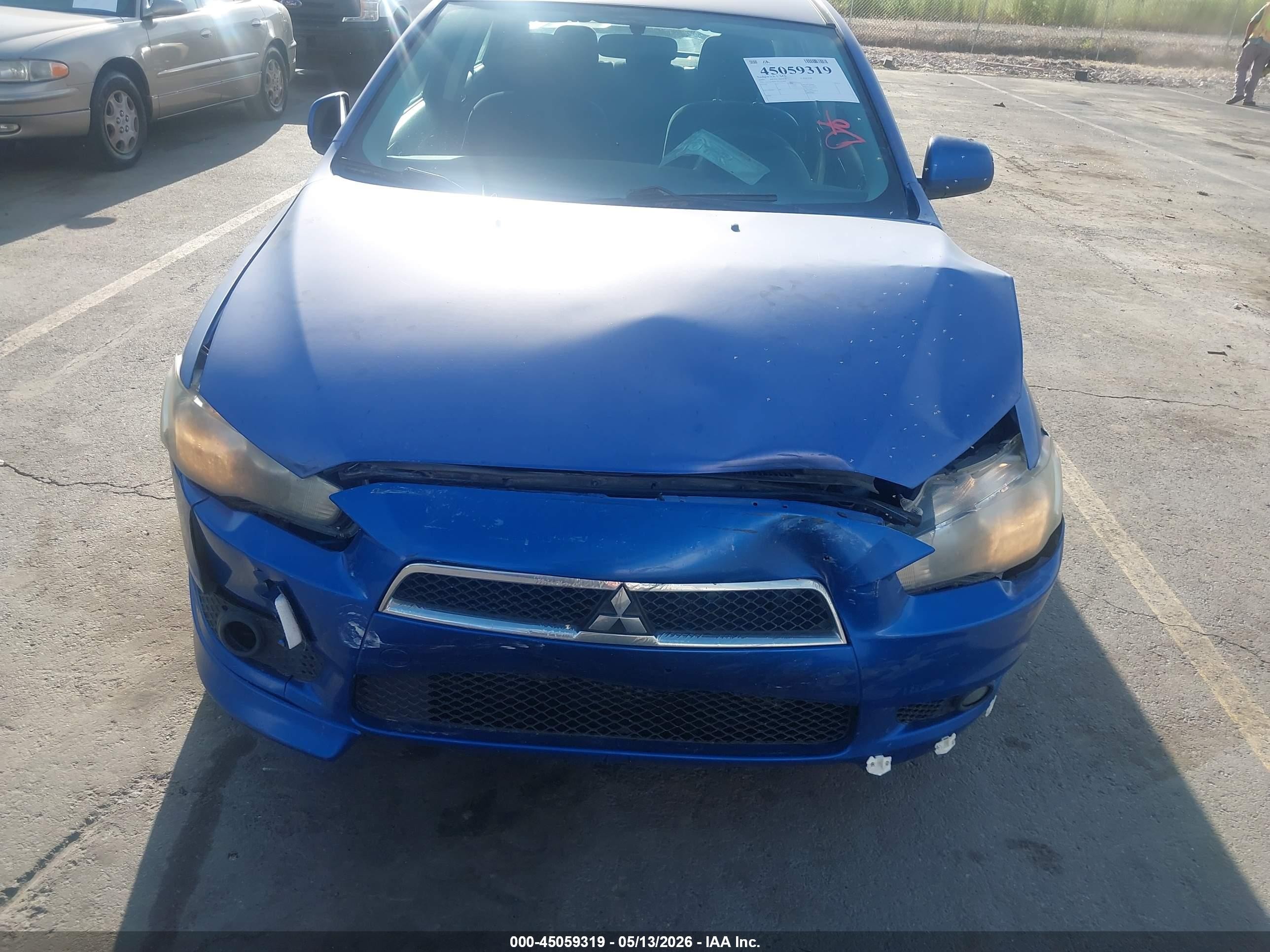 2009 Mitsubishi Lancer Gts Blue vin: JA3AU86W19U033404