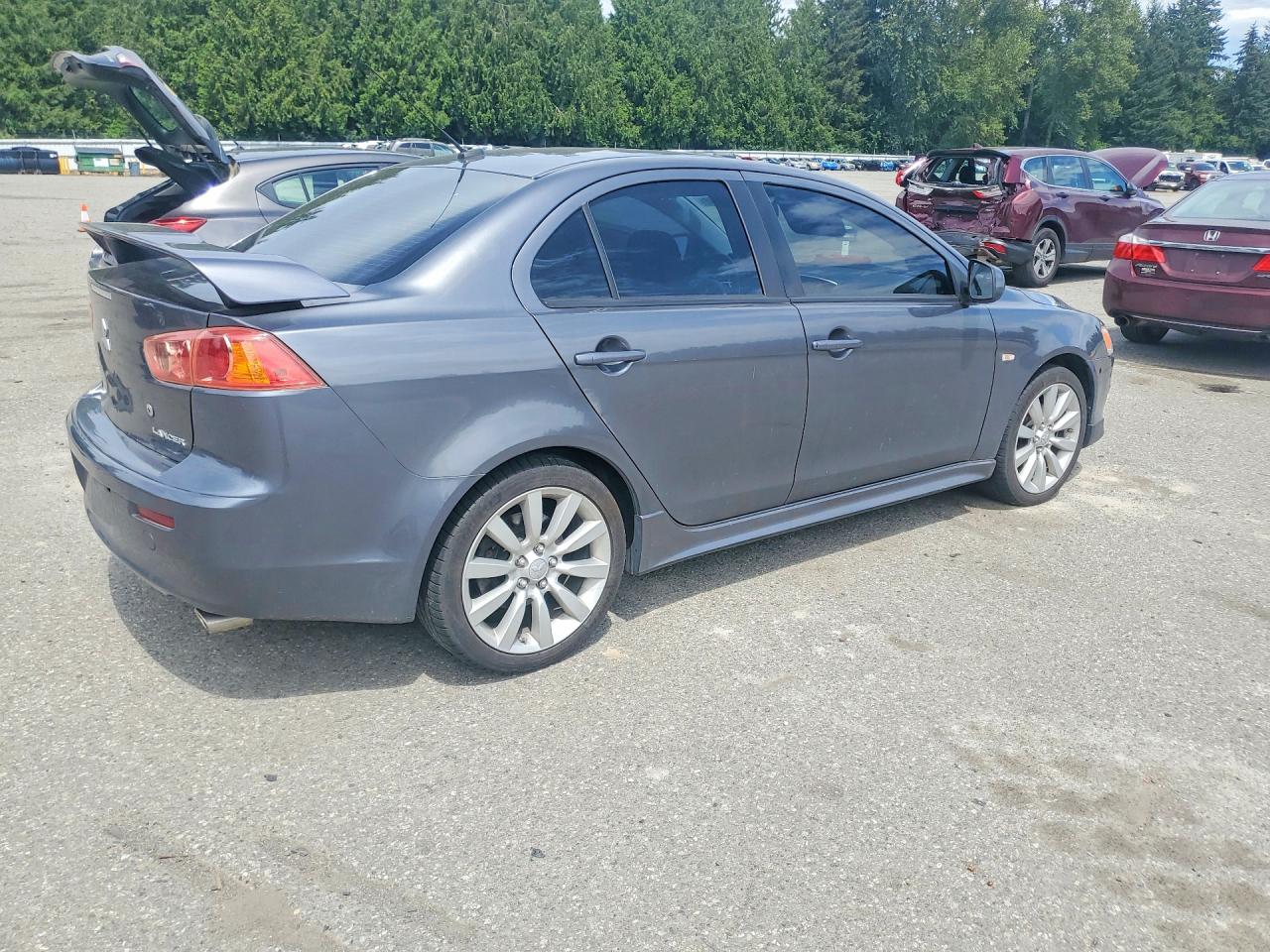 2009 Mitsubishi Lancer Gts Gray vin: JA3AU86W59U010840