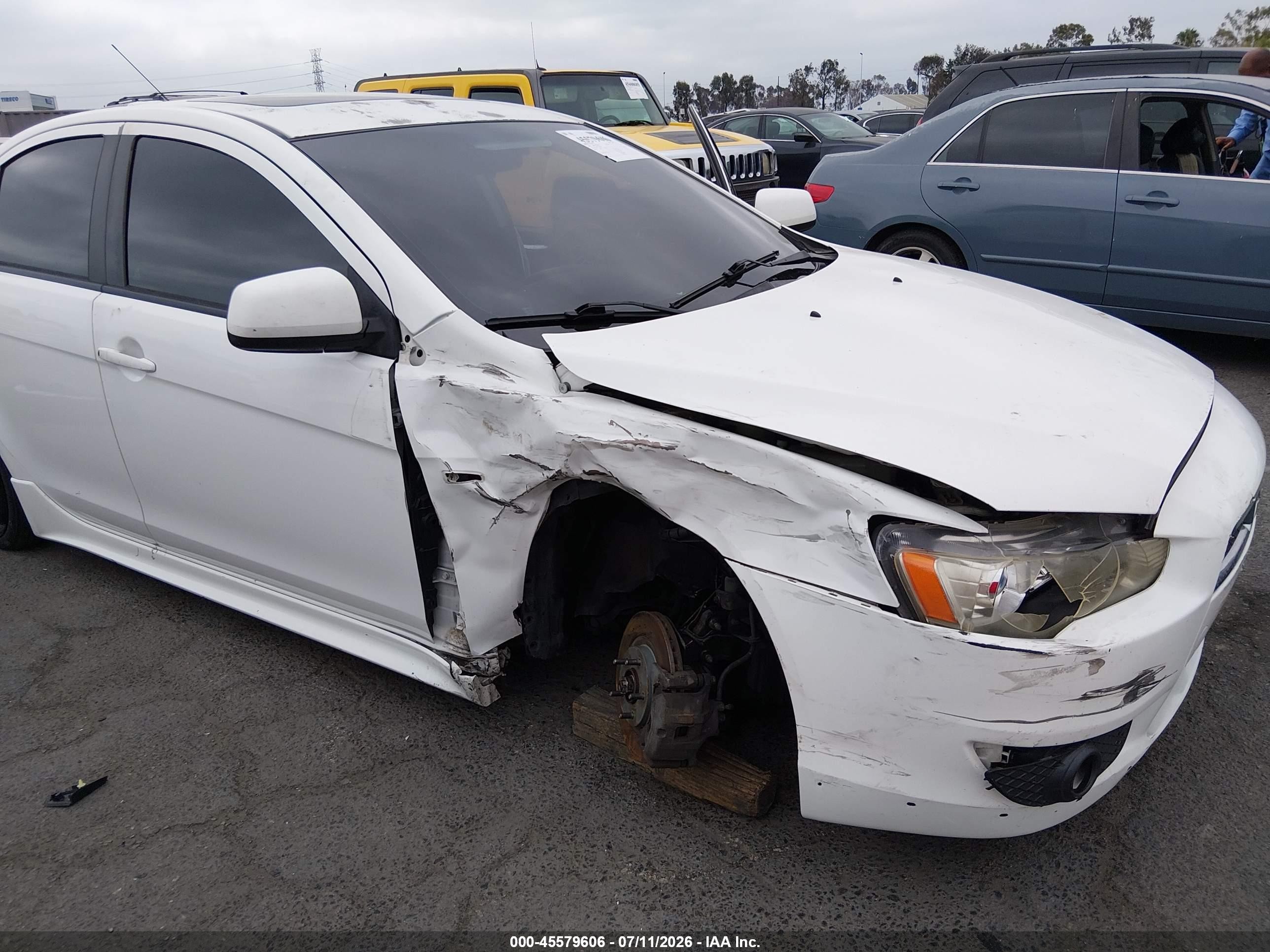 2009 Mitsubishi Lancer Gts Белый vin: JA3AU86W59U028416