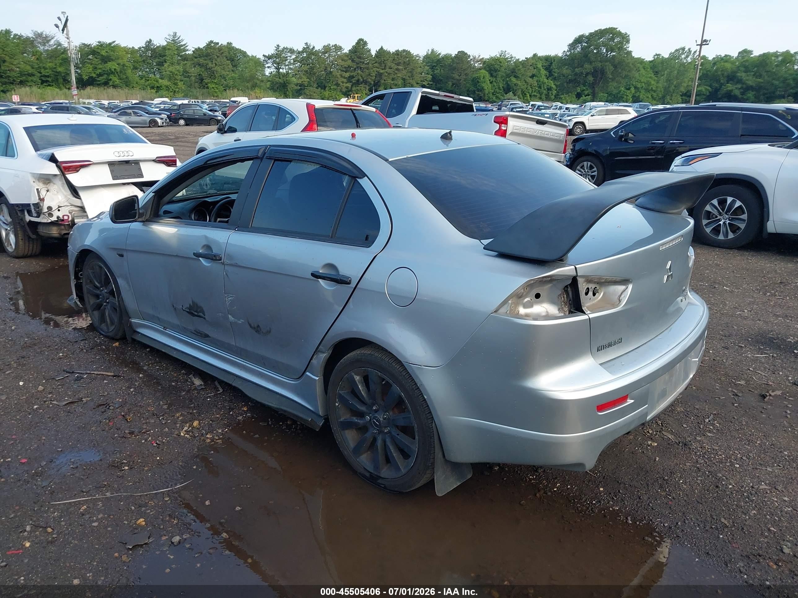 2009 Mitsubishi Lancer Ralliart Silver vin: JA3AV66V29U023053