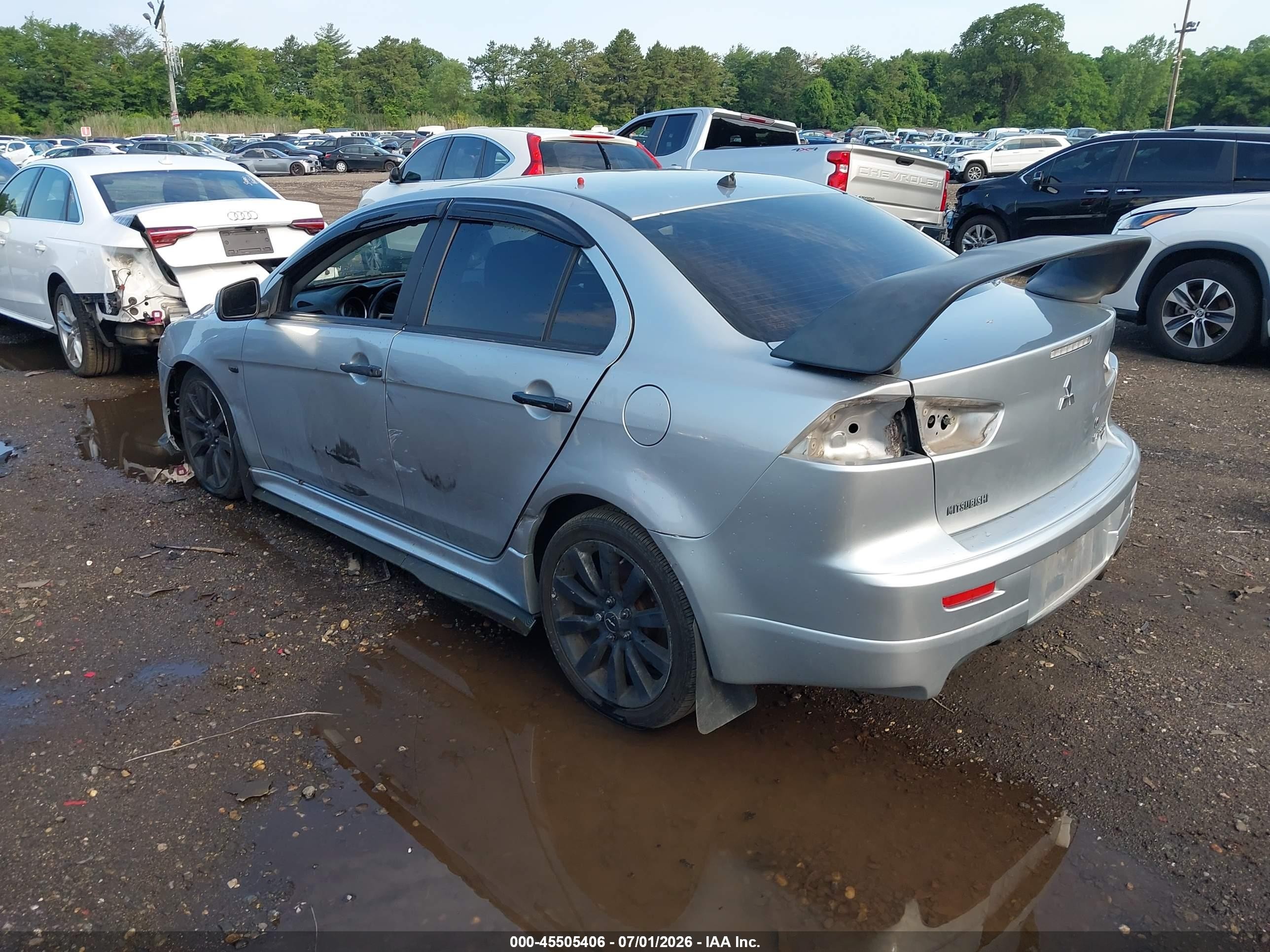 2009 Mitsubishi Lancer Ralliart Silver vin: JA3AV66V29U023053