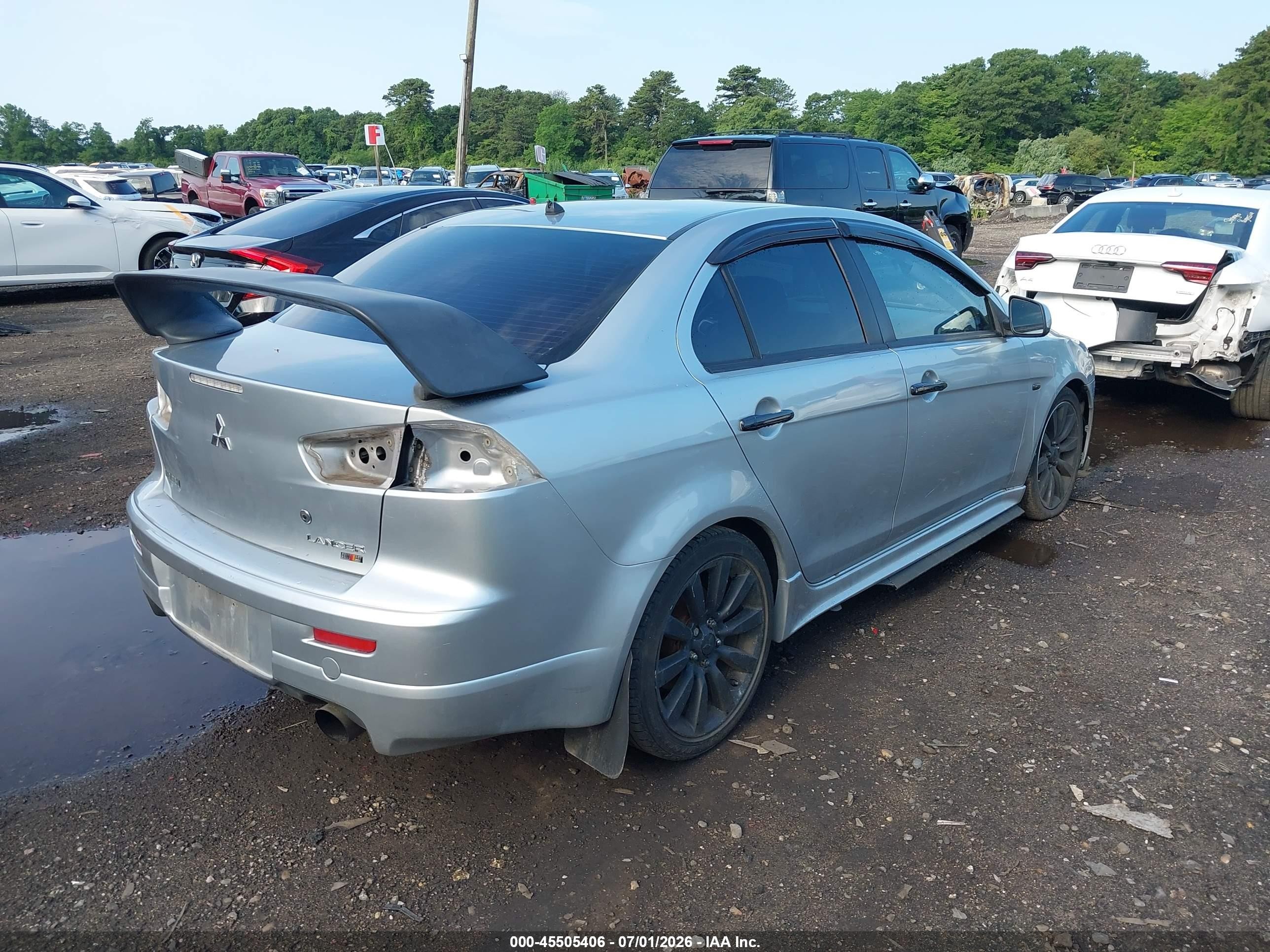 2009 Mitsubishi Lancer Ralliart Silver vin: JA3AV66V29U023053