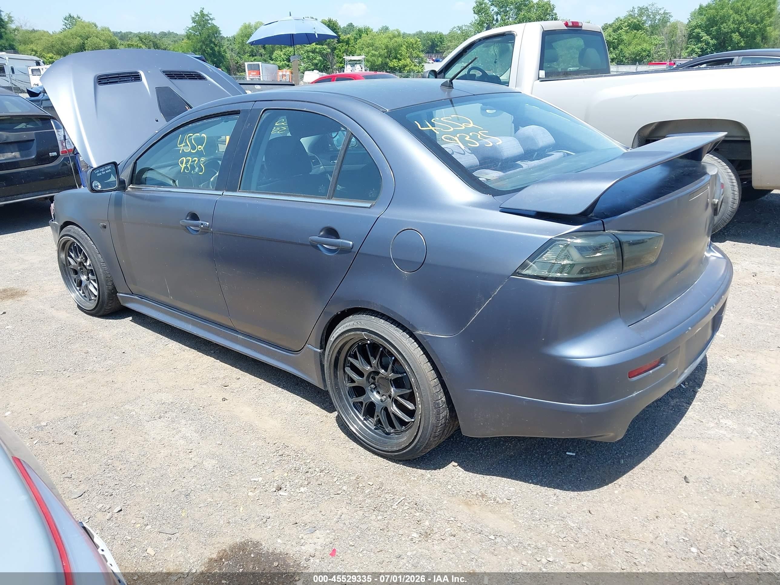 2009 Mitsubishi Lancer Ralliart Blue vin: JA3AV66V49U022891