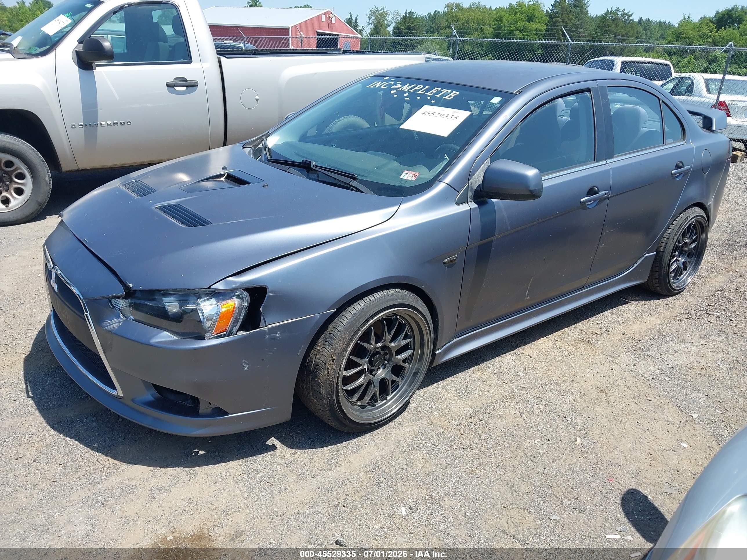 2009 Mitsubishi Lancer Ralliart Blue vin: JA3AV66V49U022891