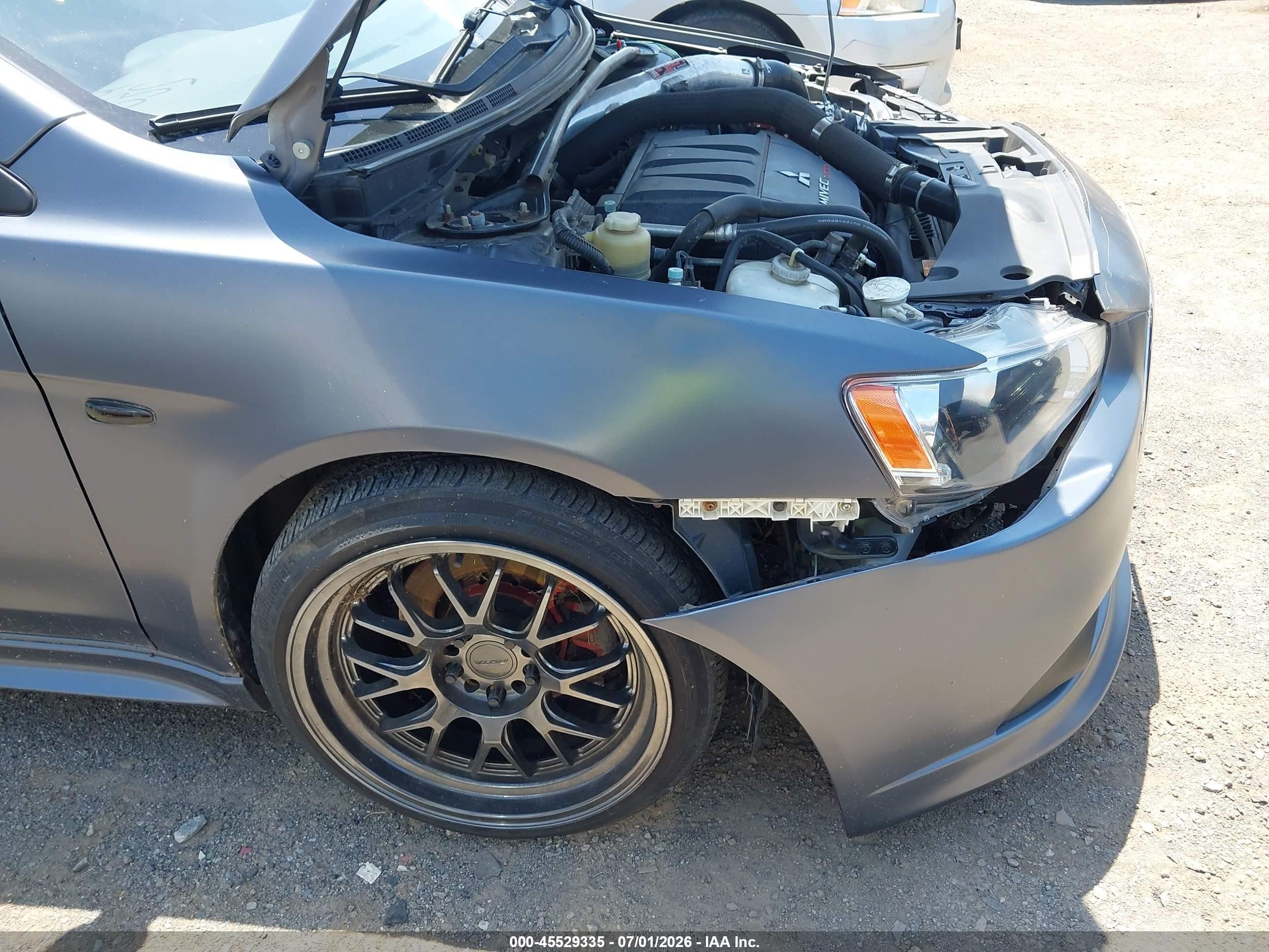 2009 Mitsubishi Lancer Ralliart Blue vin: JA3AV66V49U022891