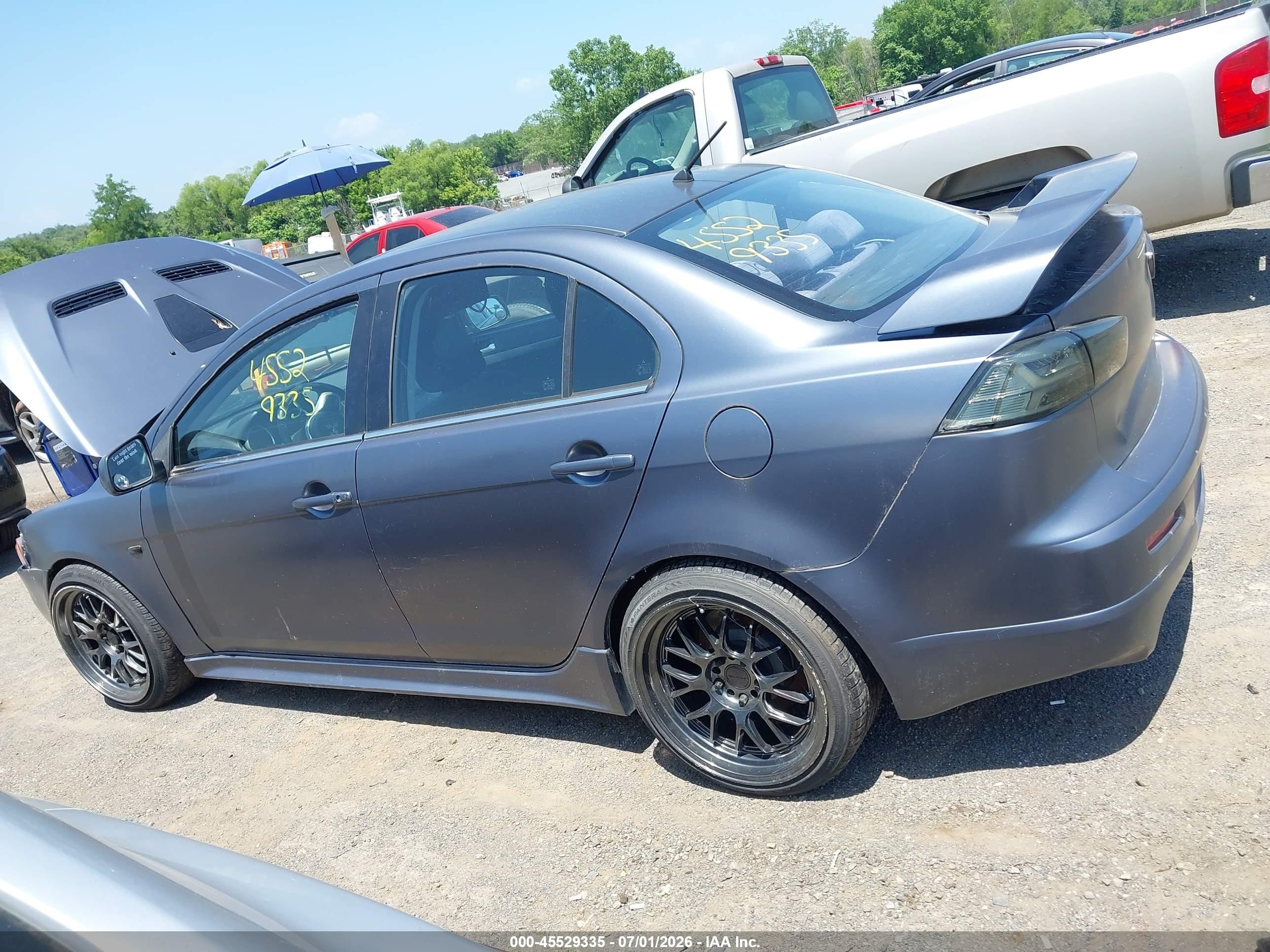 2009 Mitsubishi Lancer Ralliart Blue vin: JA3AV66V49U022891