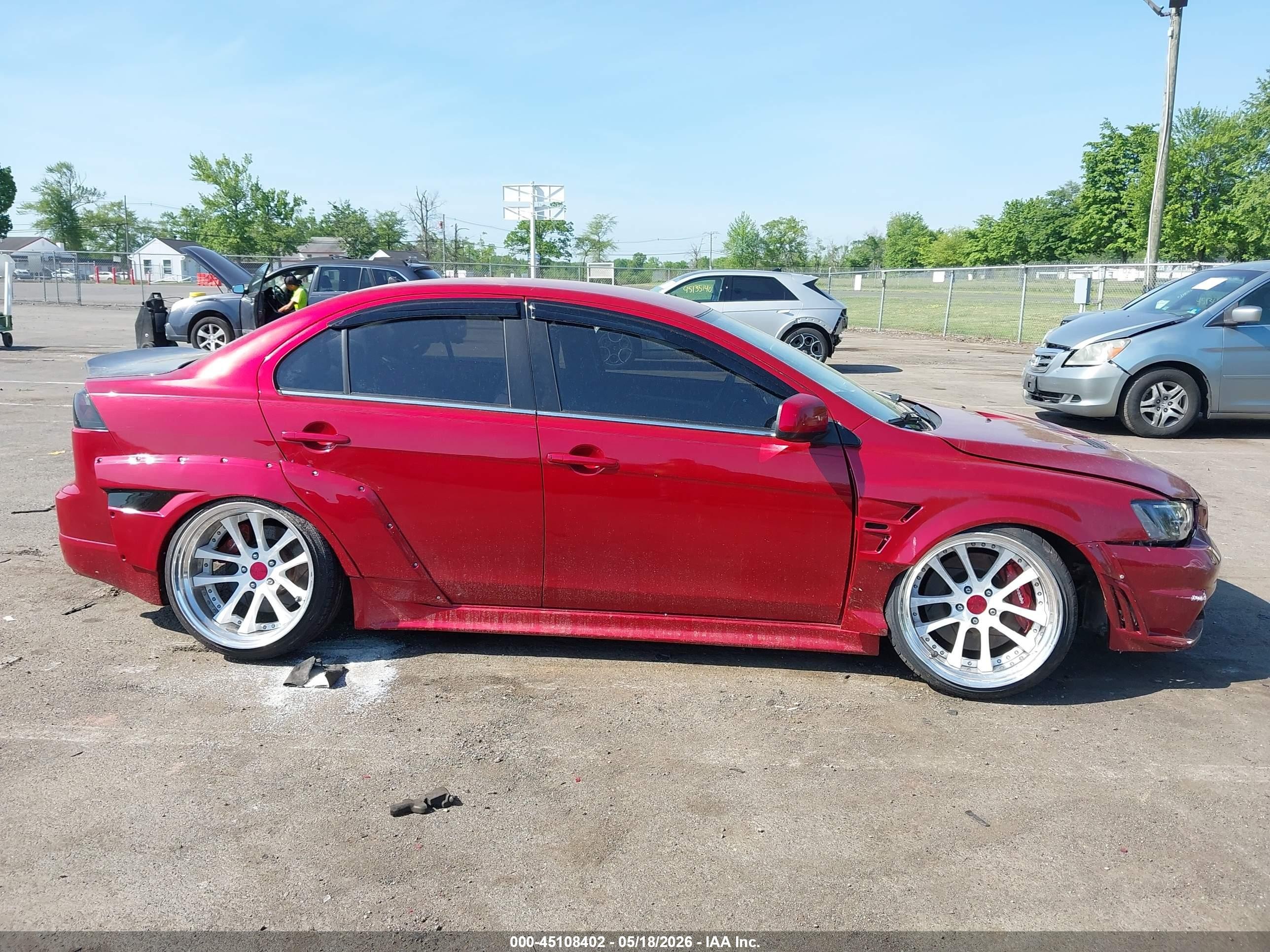 2009 Mitsubishi Lancer Ralliart Red vin: JA3AV66VX9U024421