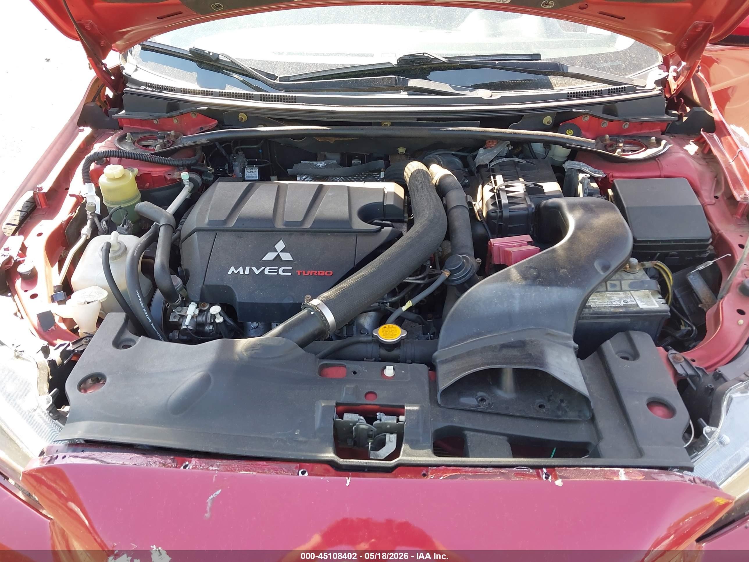 2009 Mitsubishi Lancer Ralliart Red vin: JA3AV66VX9U024421