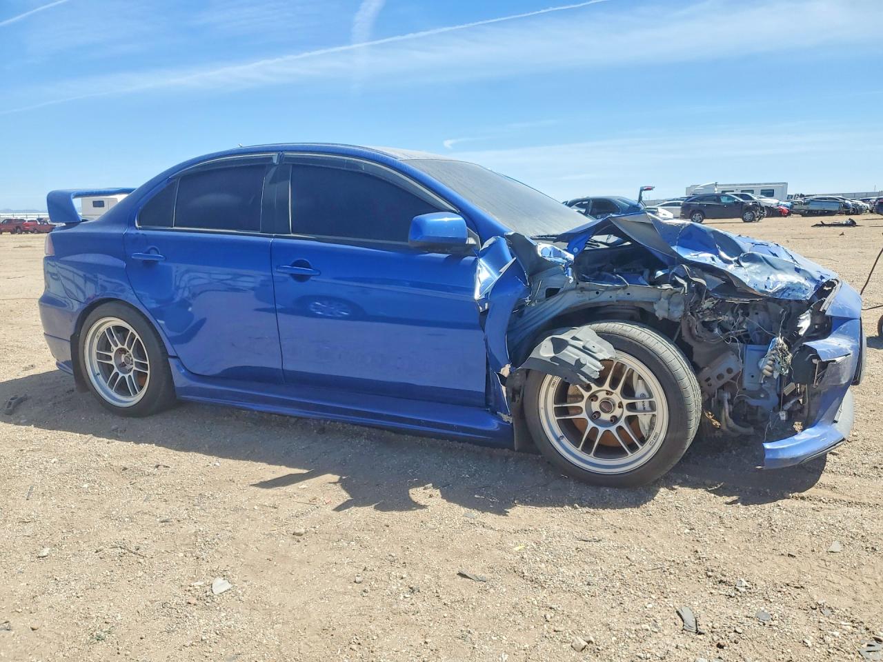 2008 Mitsubishi Lancer Evolution Gsr Синий vin: JA3AW86V48U050410