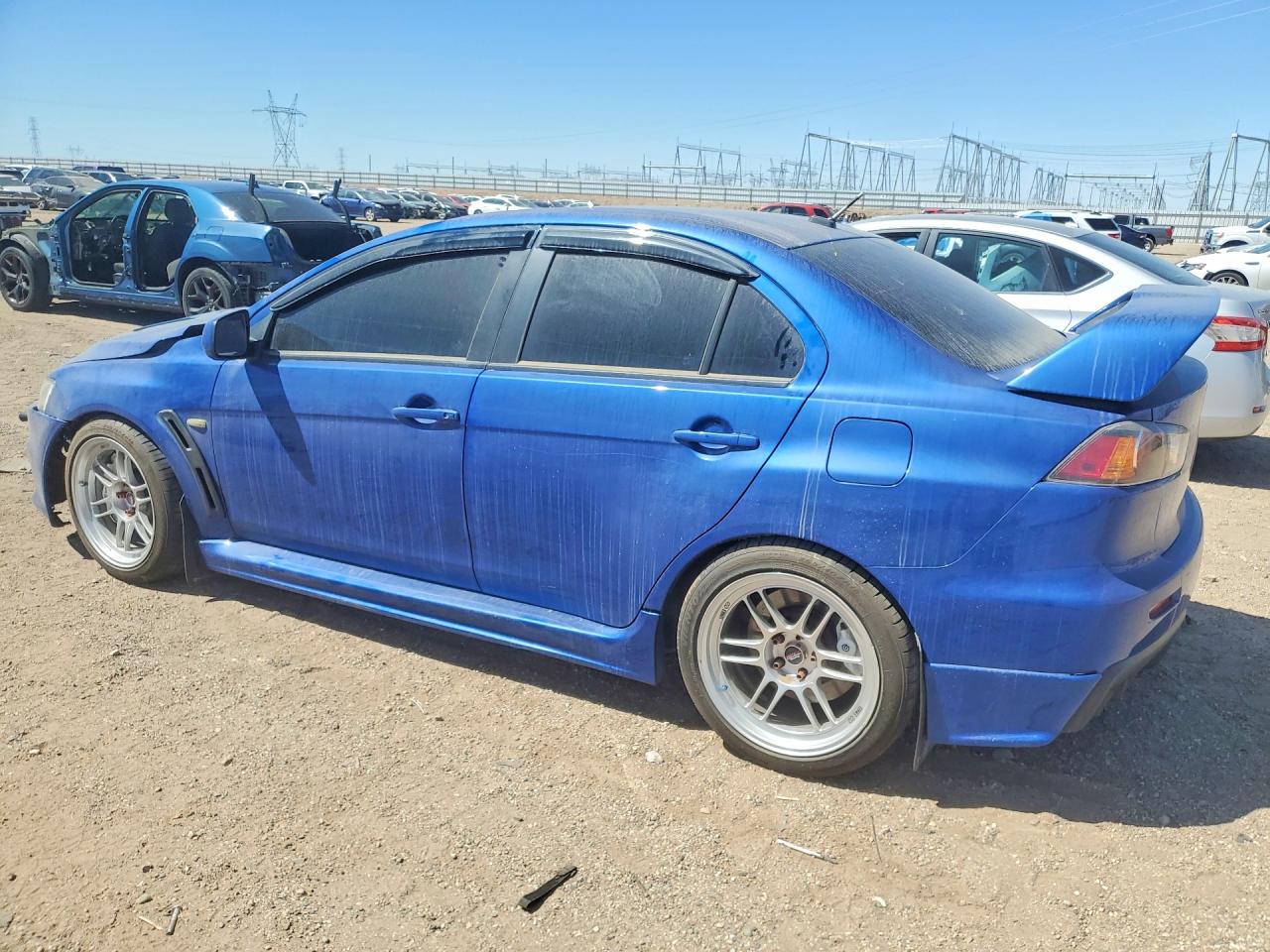 2008 Mitsubishi Lancer Evolution Gsr Синий vin: JA3AW86V48U050410