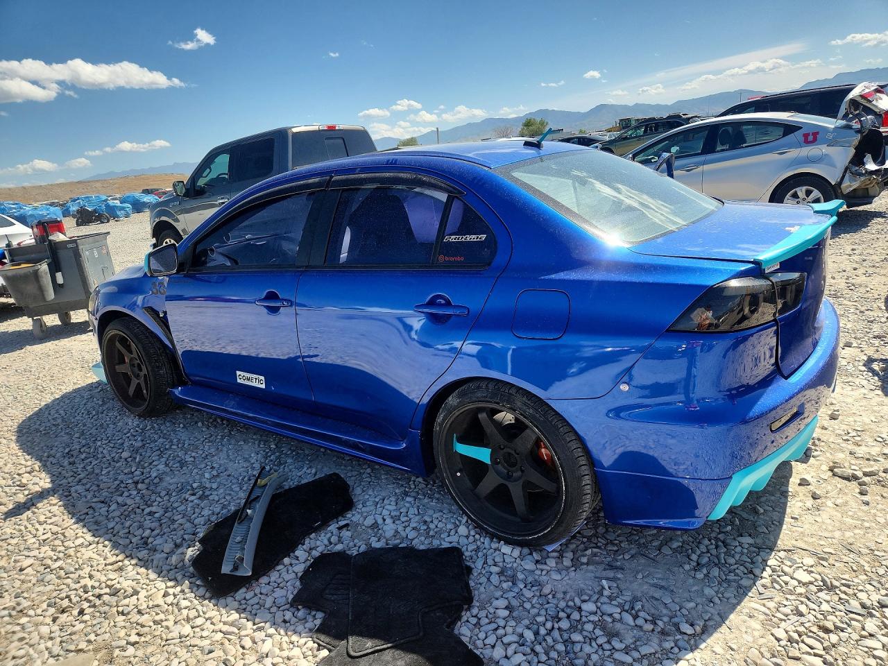 2008 Mitsubishi Lancer Evolution Gsr Синий vin: JA3AW86V58U045250