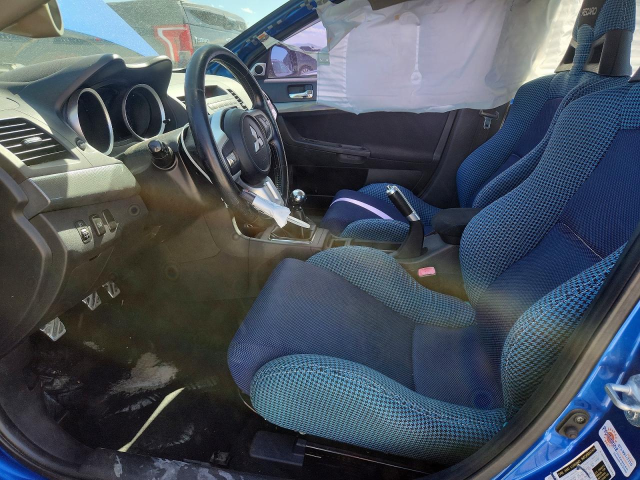 2008 Mitsubishi Lancer Evolution Gsr Синий vin: JA3AW86V58U045250
