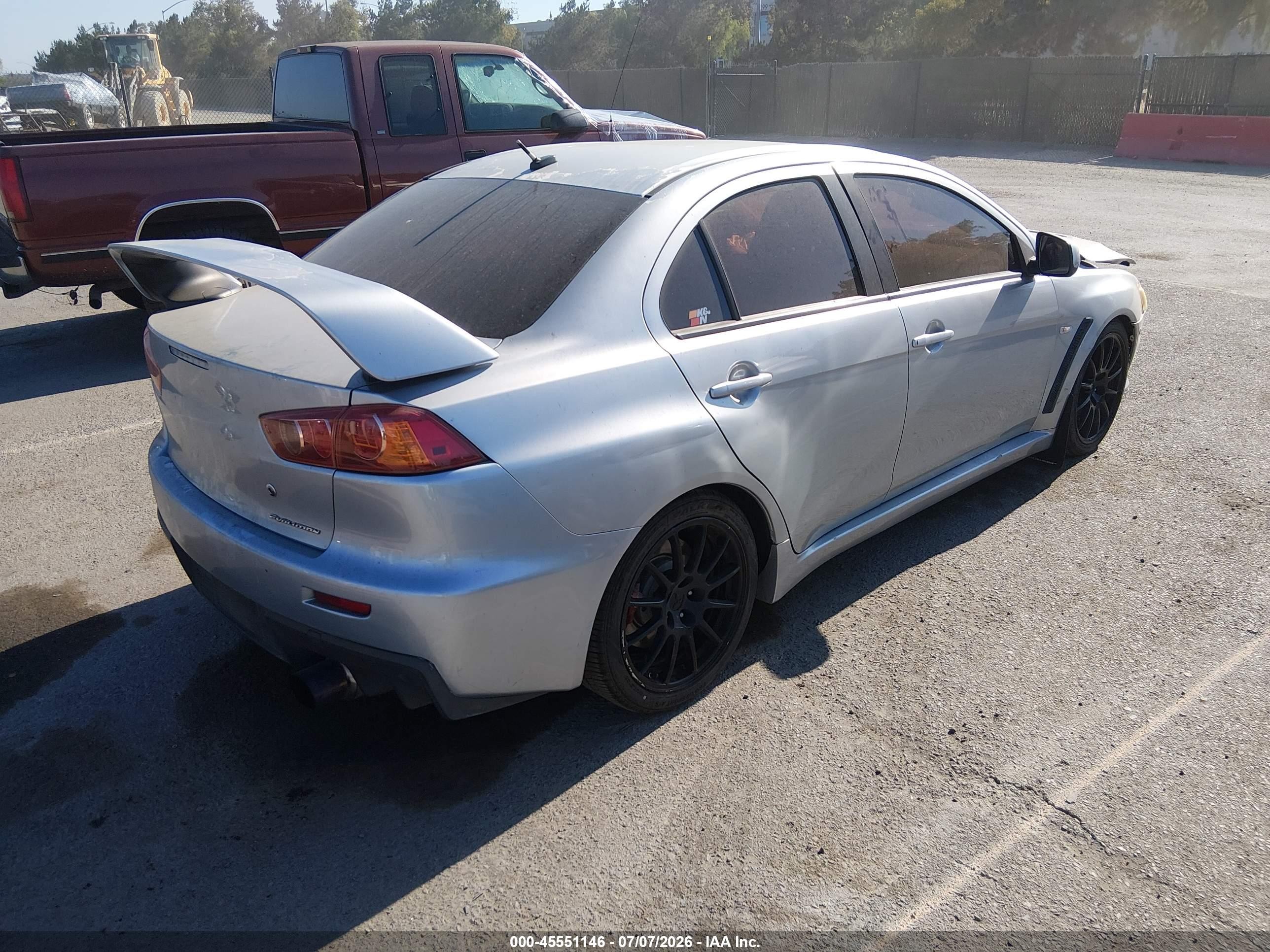 2008 Mitsubishi Lancer Evolution Gsr Silver vin: JA3AW86V88U049079