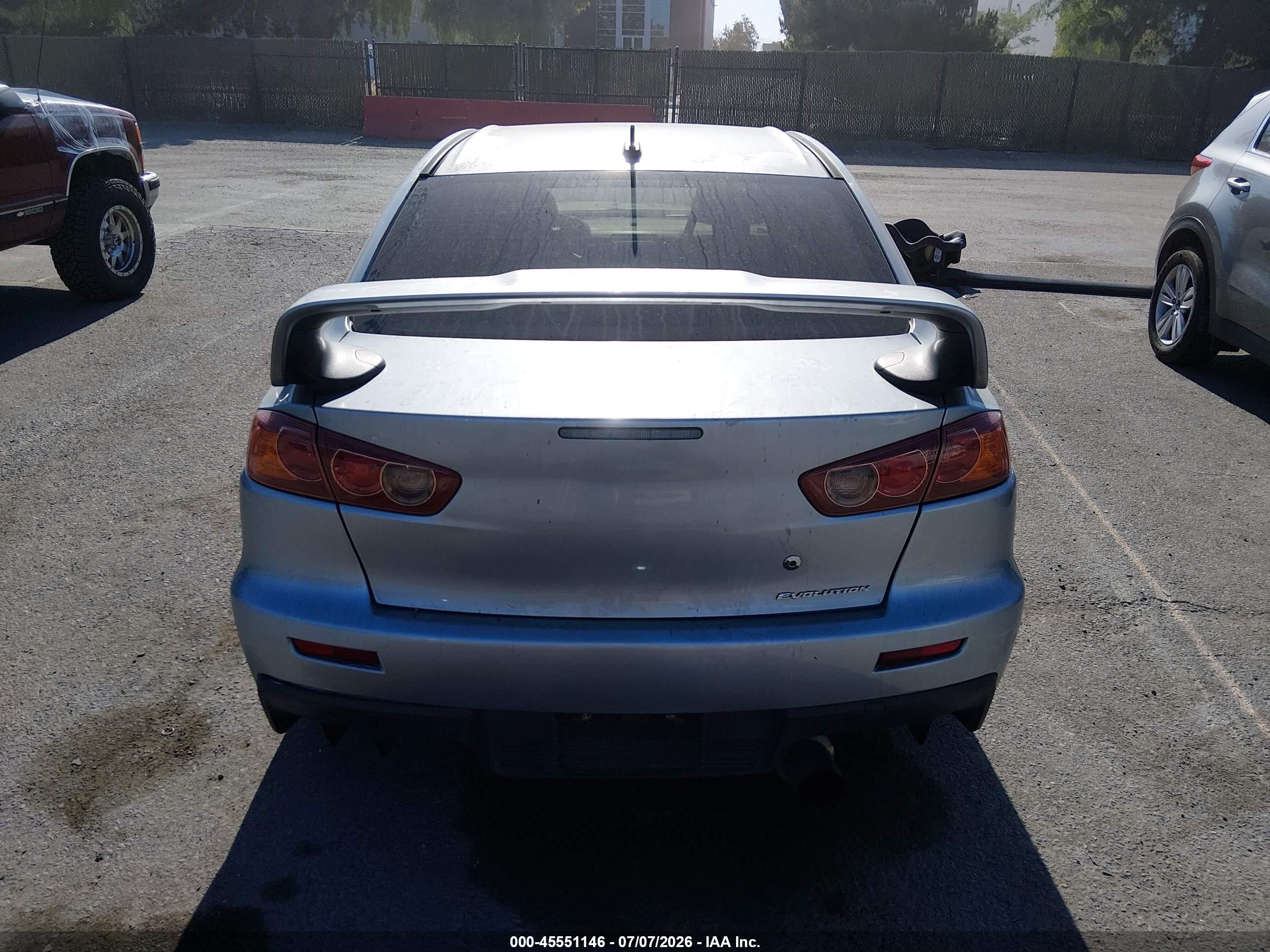 2008 Mitsubishi Lancer Evolution Gsr Silver vin: JA3AW86V88U049079
