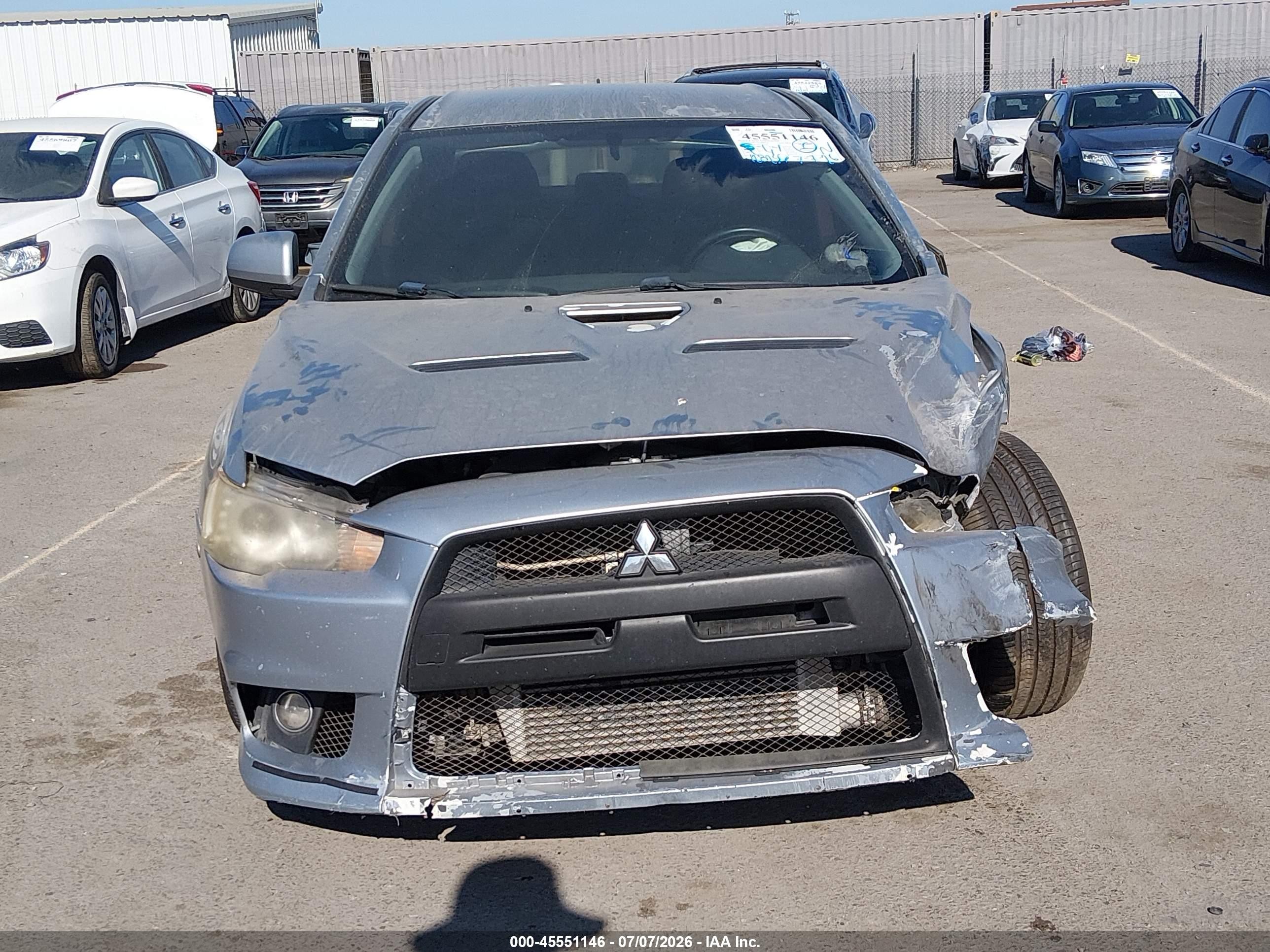 2008 Mitsubishi Lancer Evolution Gsr Silver vin: JA3AW86V88U049079