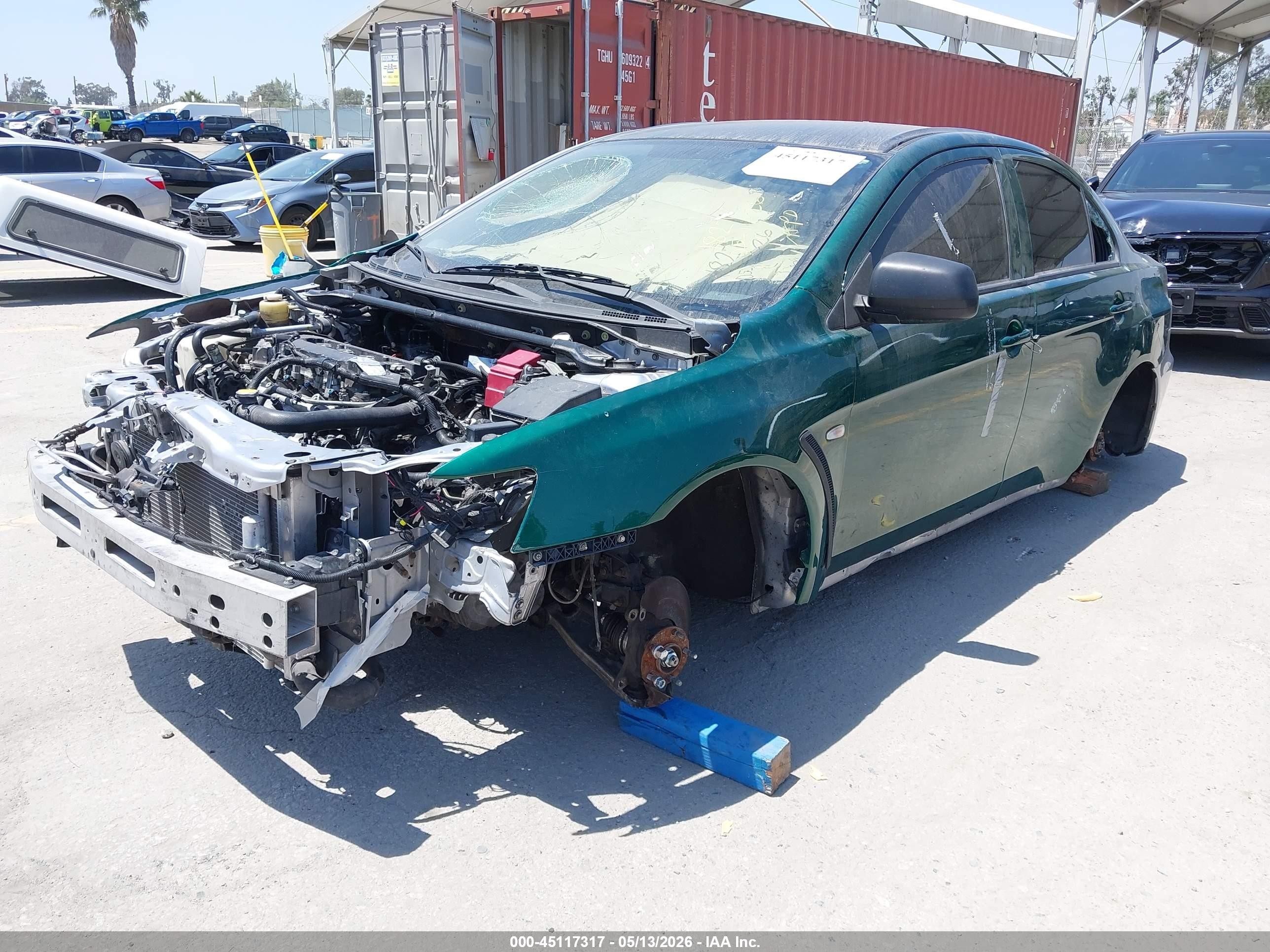 2008 Mitsubishi Lancer Evolution Gsr Green vin: JA3AW86VX8U048791