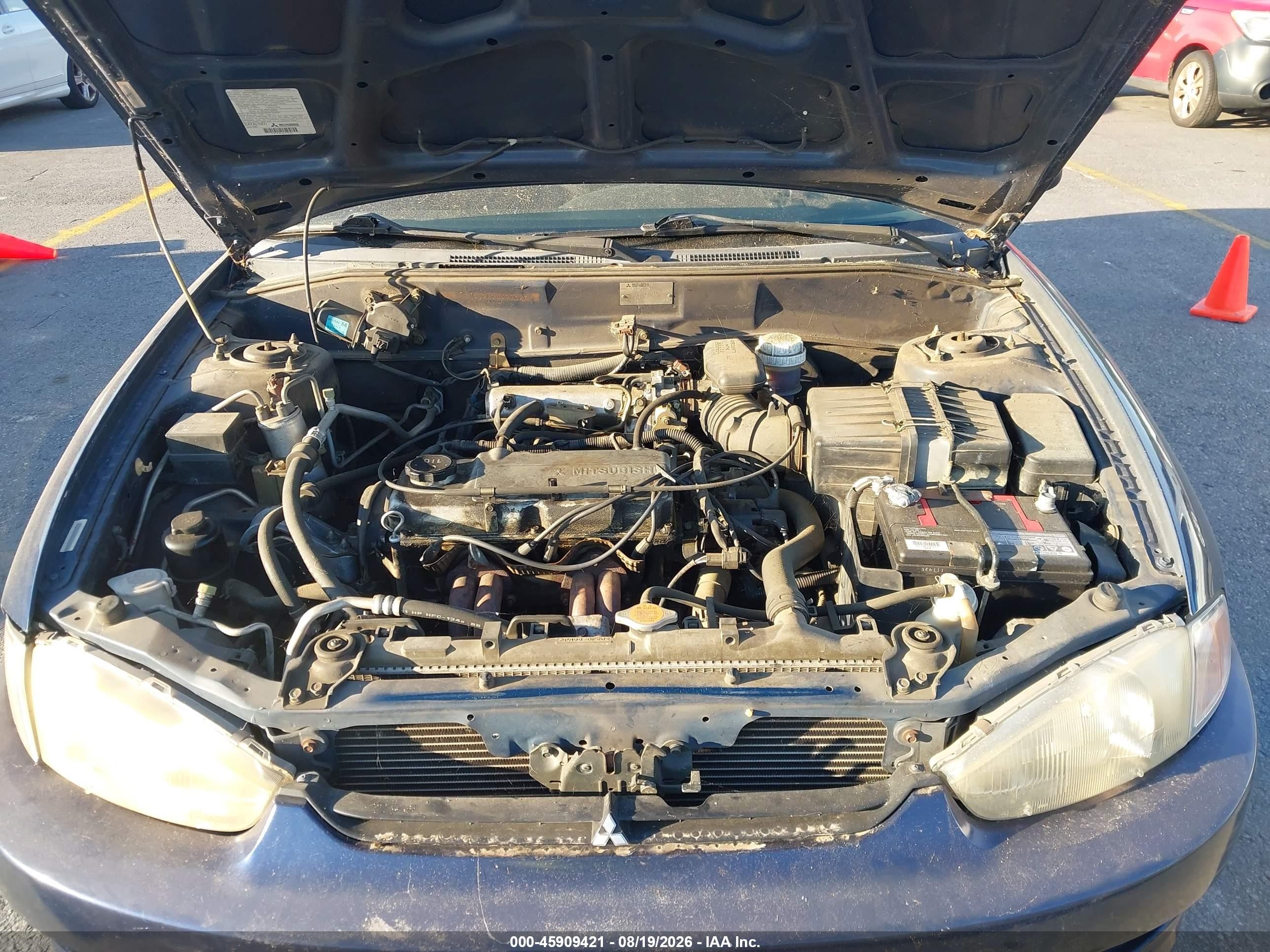 2002 Mitsubishi Mirage De Blue vin: JA3AY11A62U077329