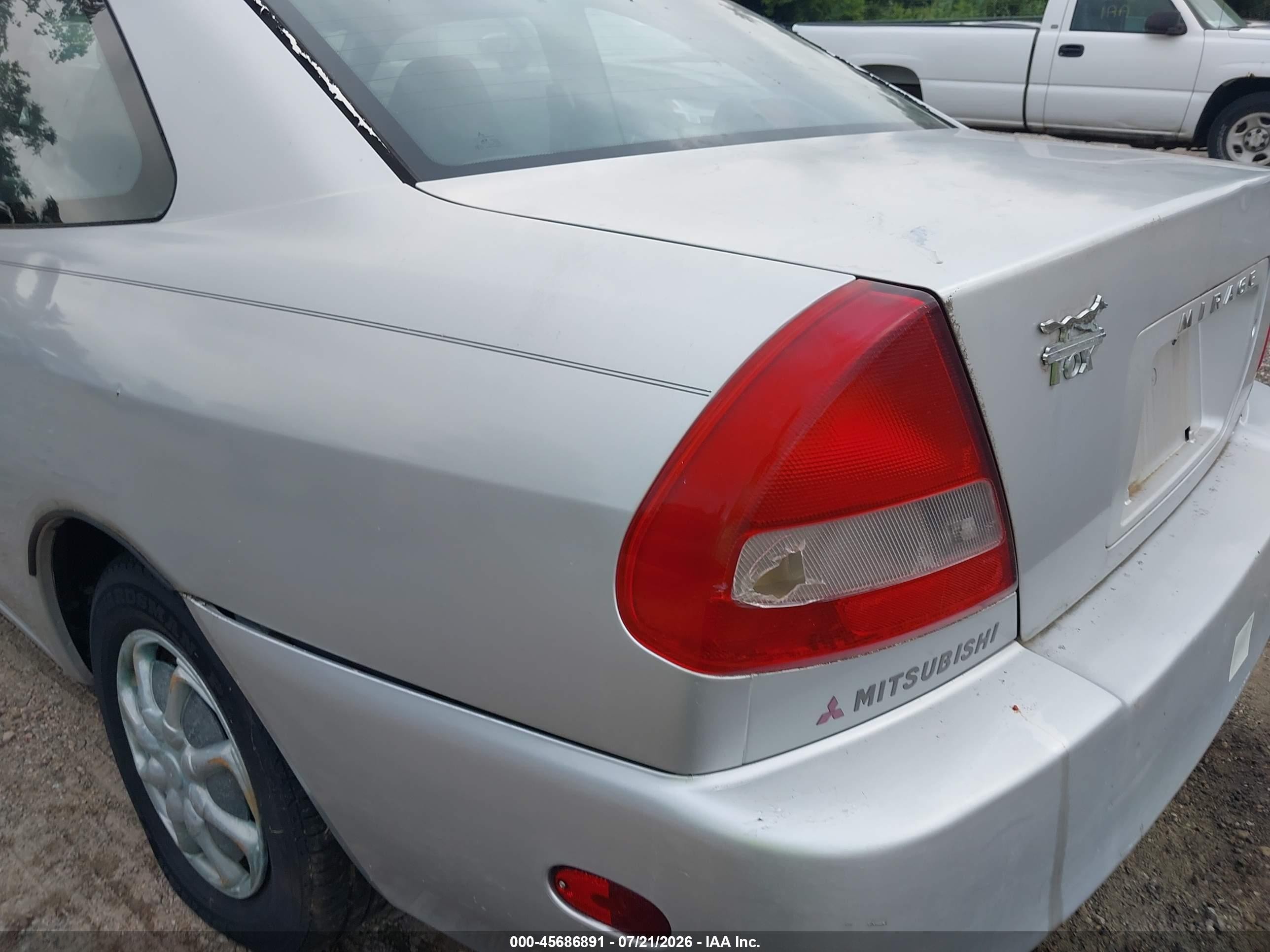 1998 Mitsubishi Mirage De Silver vin: JA3AY11A6WU032090