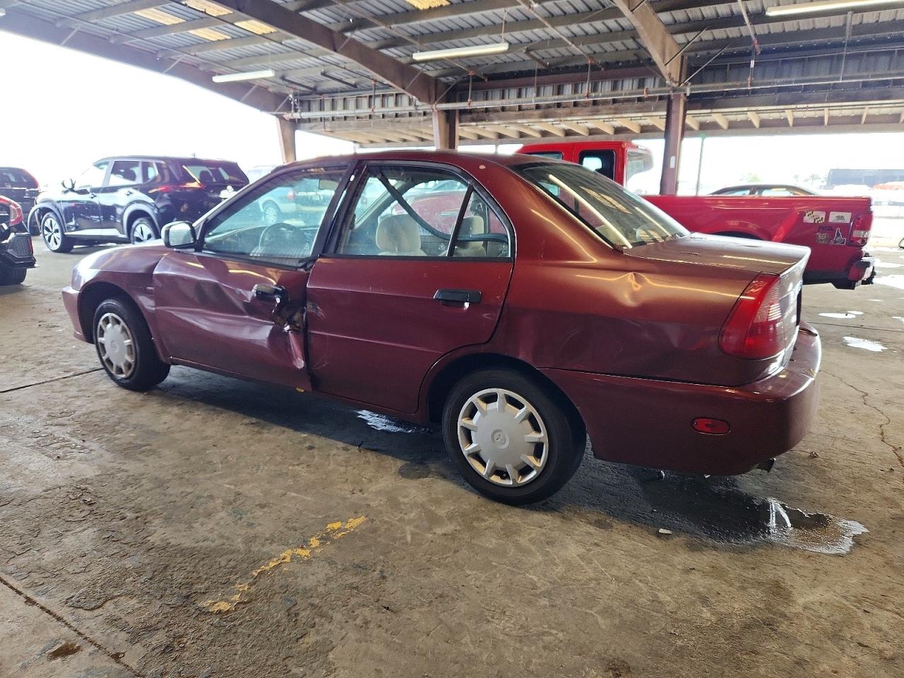 2000 Mitsubishi Mirage De Red vin: JA3AY26C3YU031708