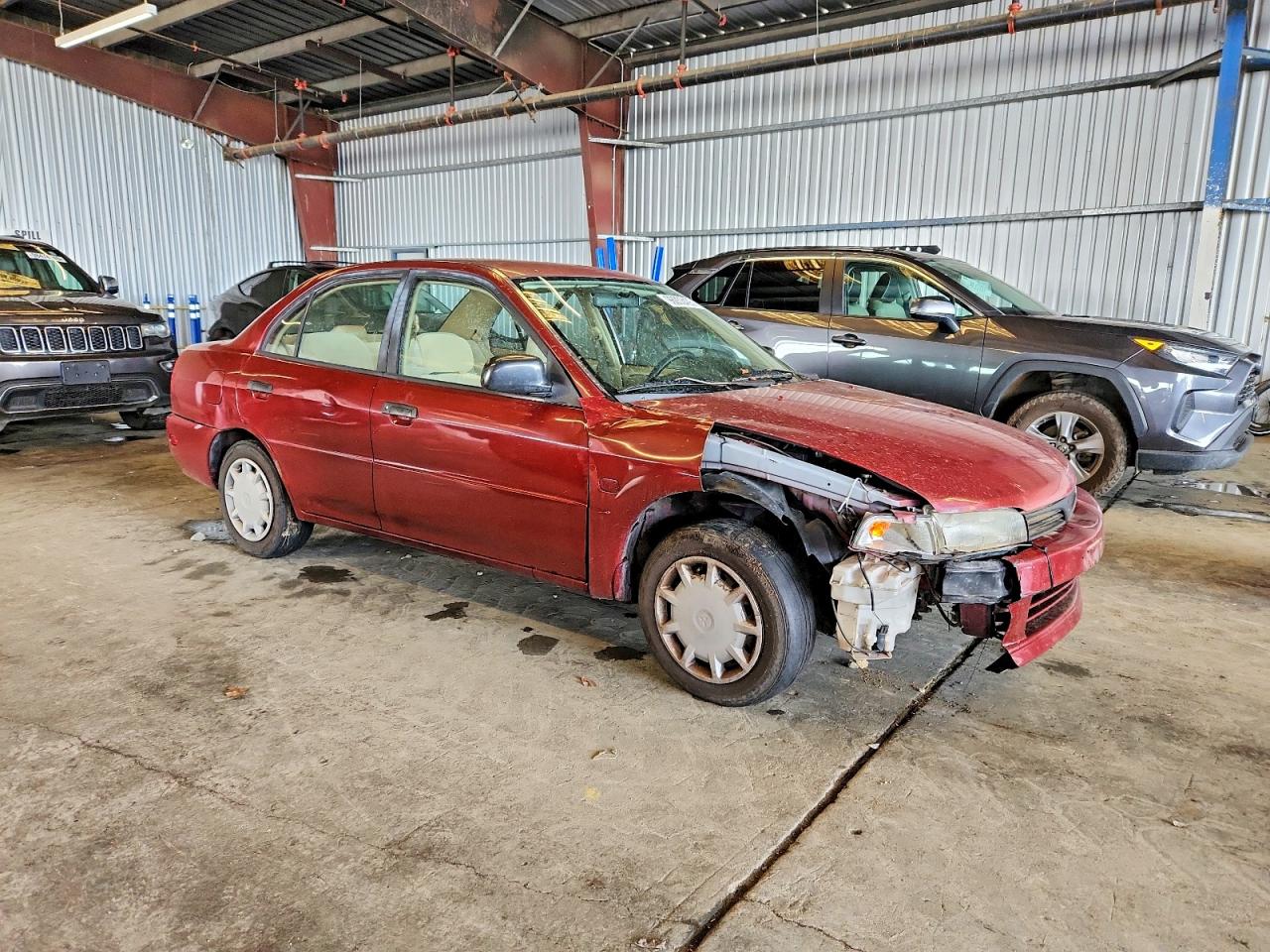 2000 Mitsubishi Mirage De Red vin: JA3AY26C3YU031708