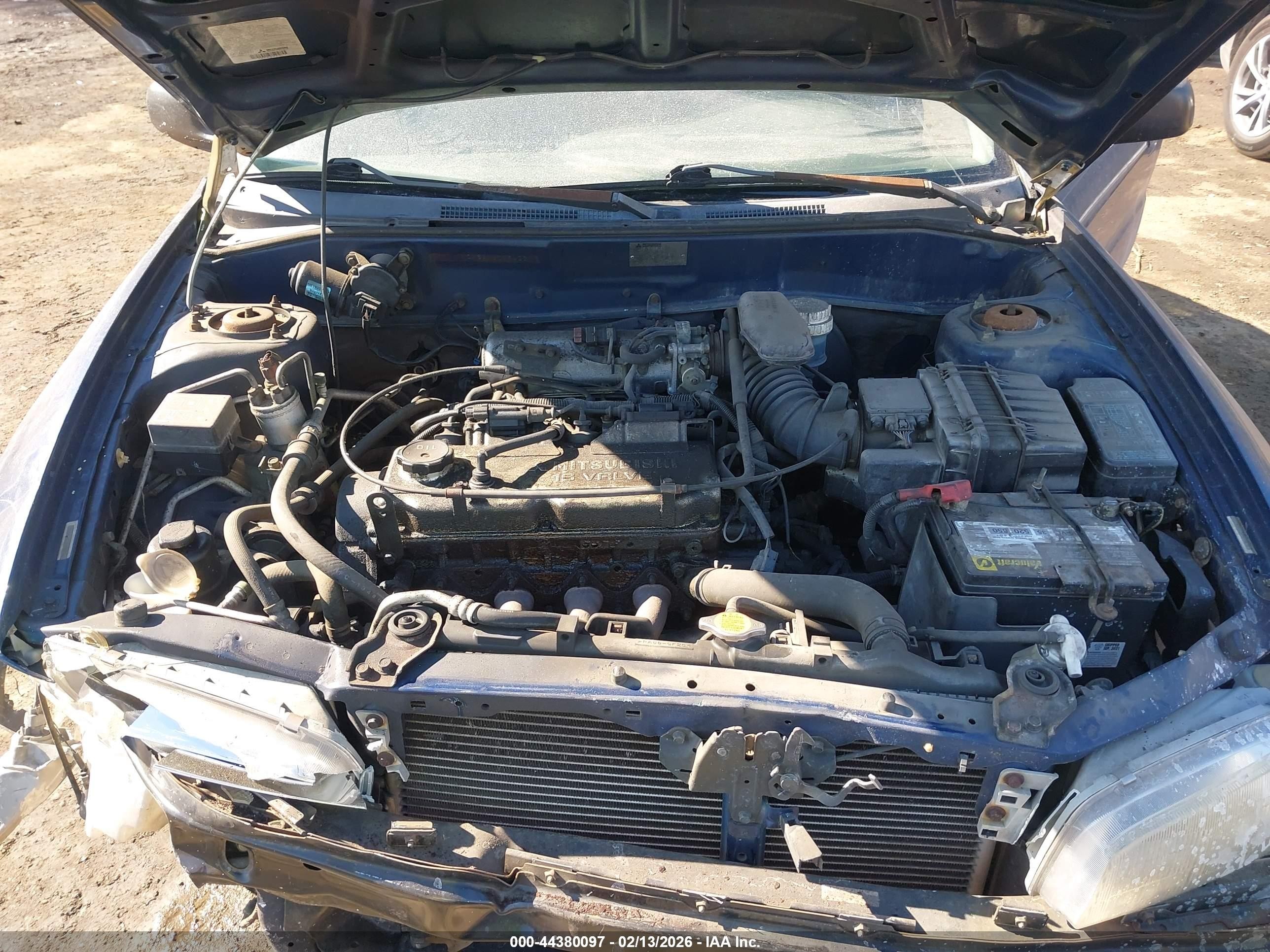 2001 Mitsubishi Mirage Es Blue vin: JA3AY26C41U008427