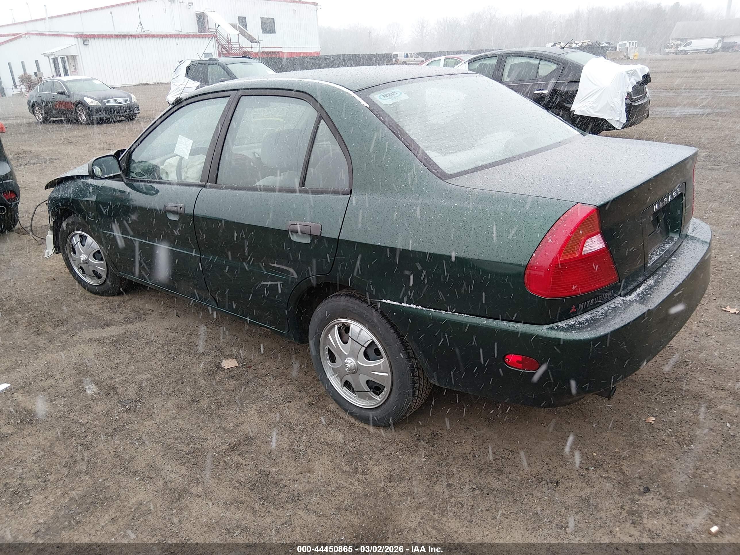 2001 Mitsubishi Mirage Es Green vin: JA3AY26C61U007053