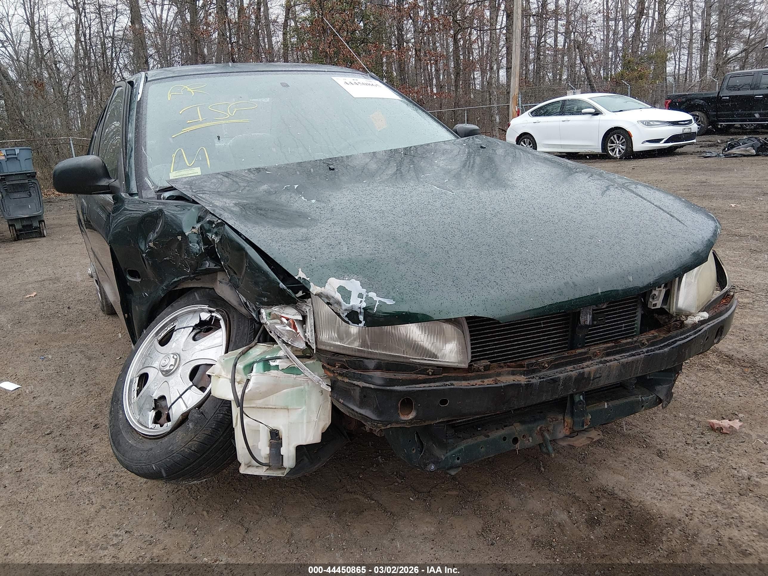2001 Mitsubishi Mirage Es Green vin: JA3AY26C61U007053