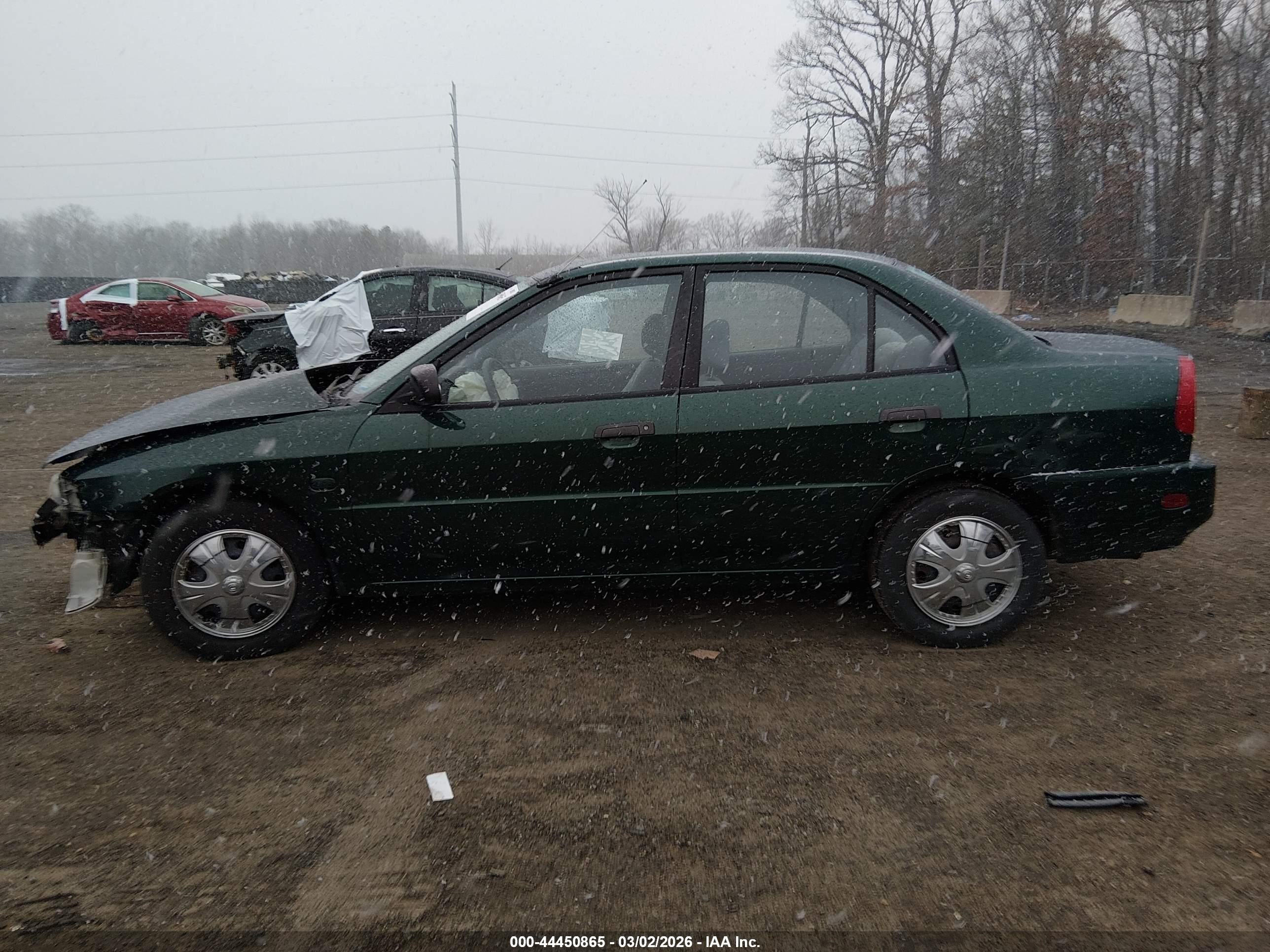 2001 Mitsubishi Mirage Es Green vin: JA3AY26C61U007053