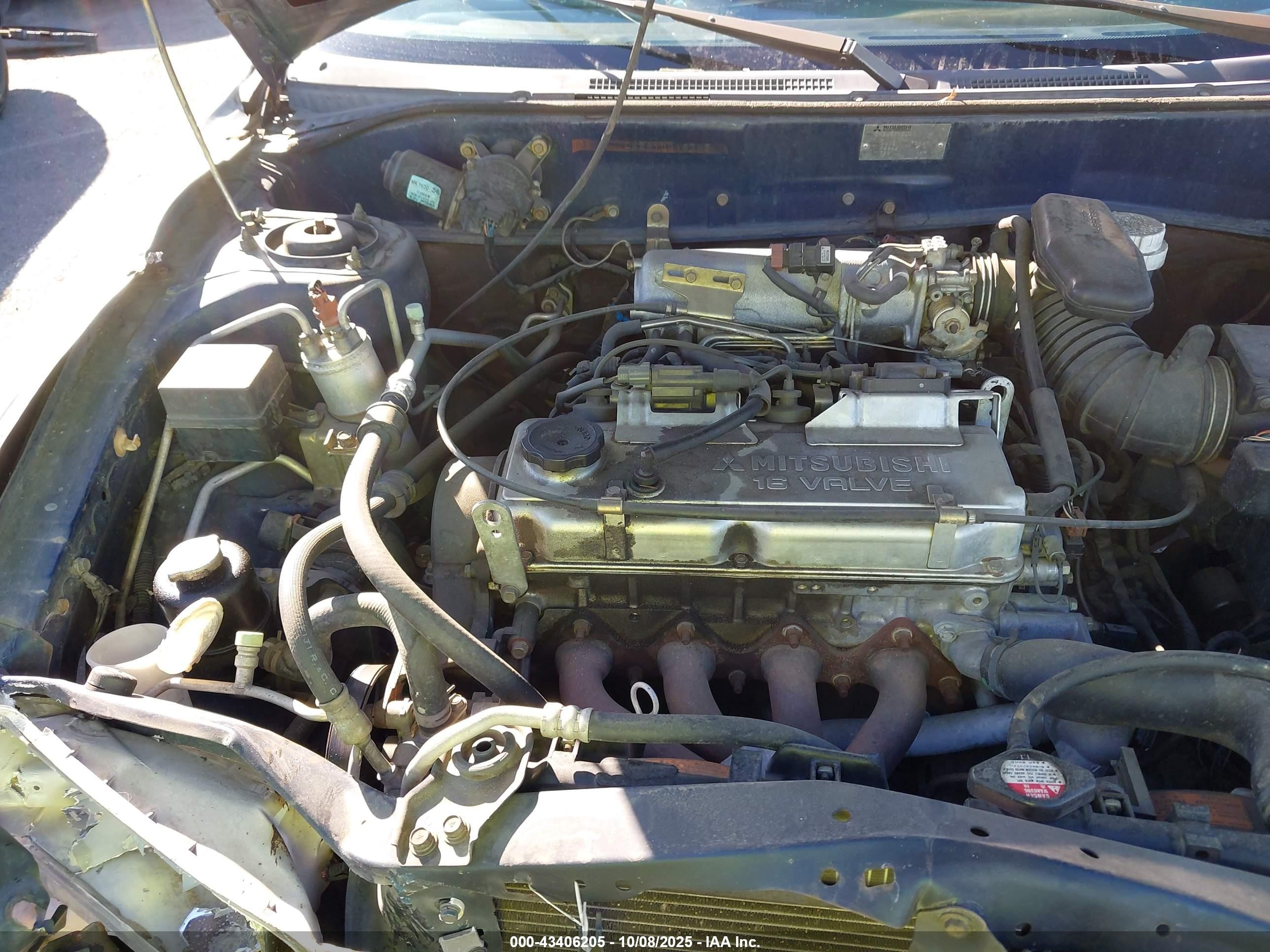 2001 Mitsubishi Mirage Es Blue vin: JA3AY26C71U018708