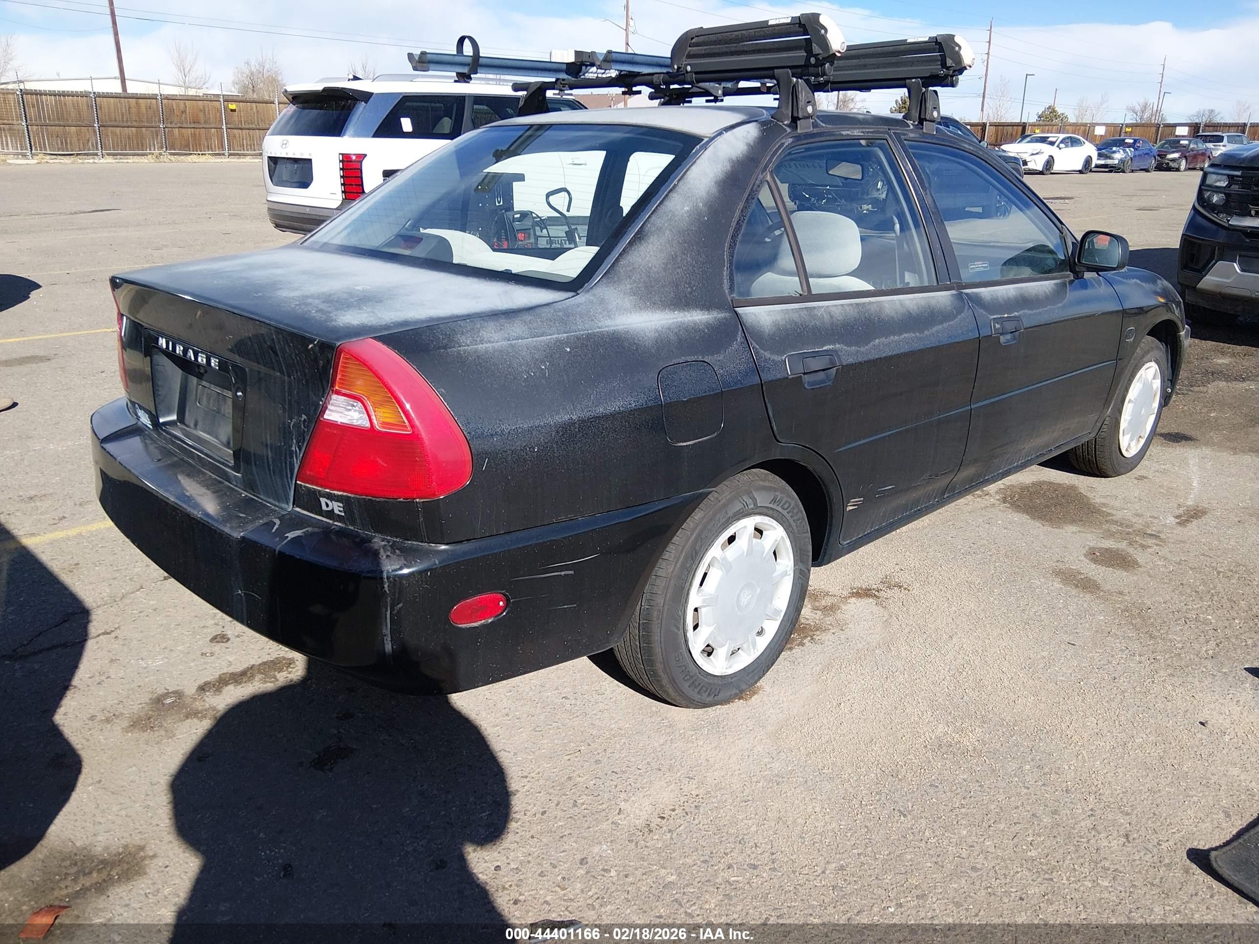 2000 Mitsubishi Mirage De Black vin: JA3AY26C9YU050585