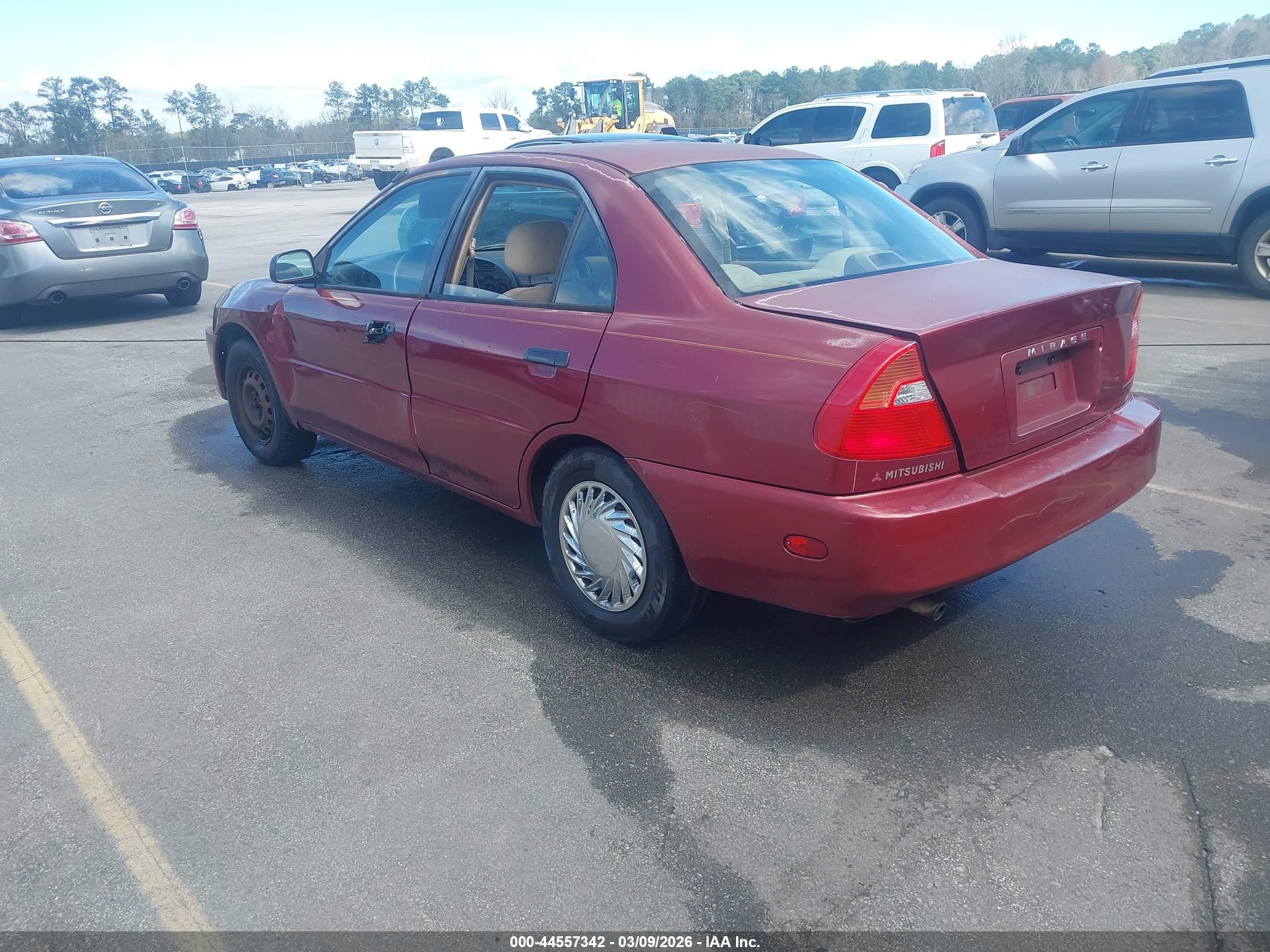 2000 Mitsubishi Mirage De Red vin: JA3AY26CXYU030328