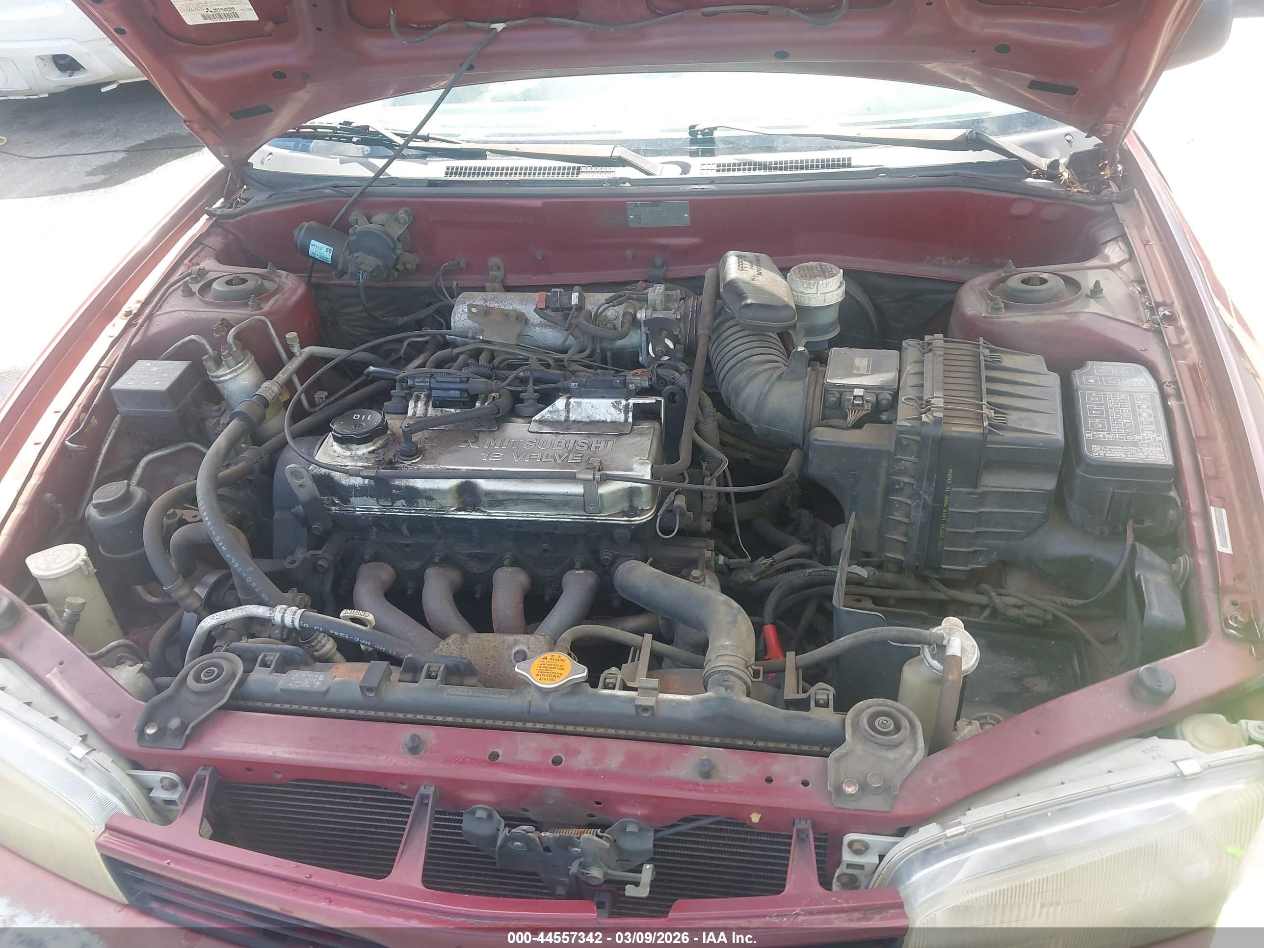 2000 Mitsubishi Mirage De Red vin: JA3AY26CXYU030328