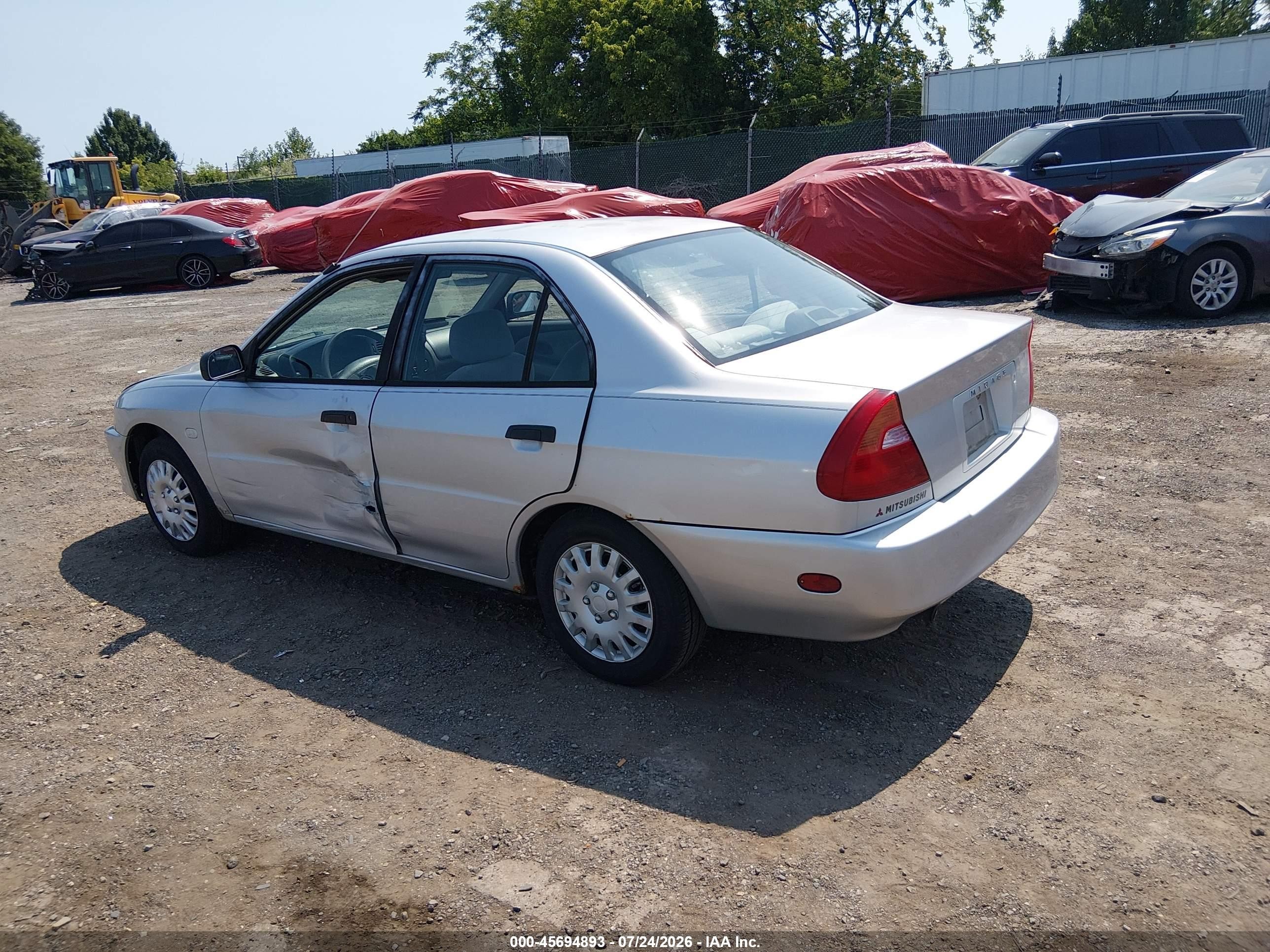 2000 Mitsubishi Mirage De Silver vin: JA3AY26CXYU035948