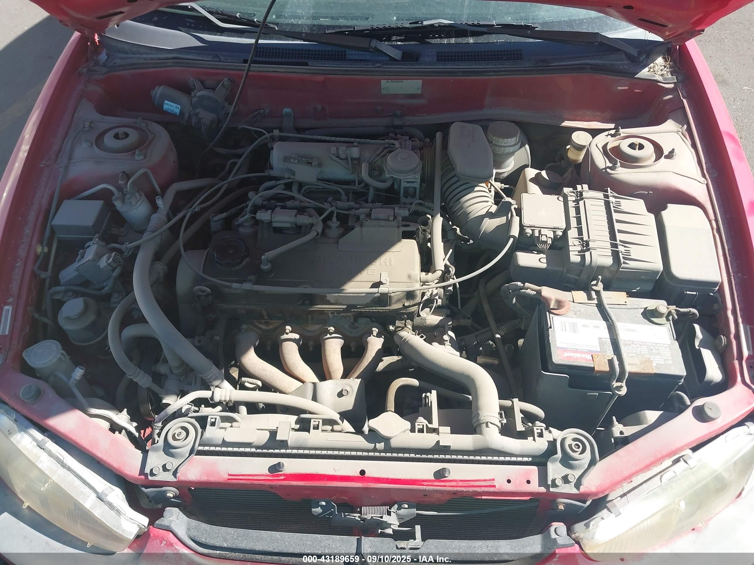 2000 Mitsubishi Mirage Ls Red vin: JA3AY31C5YU032906