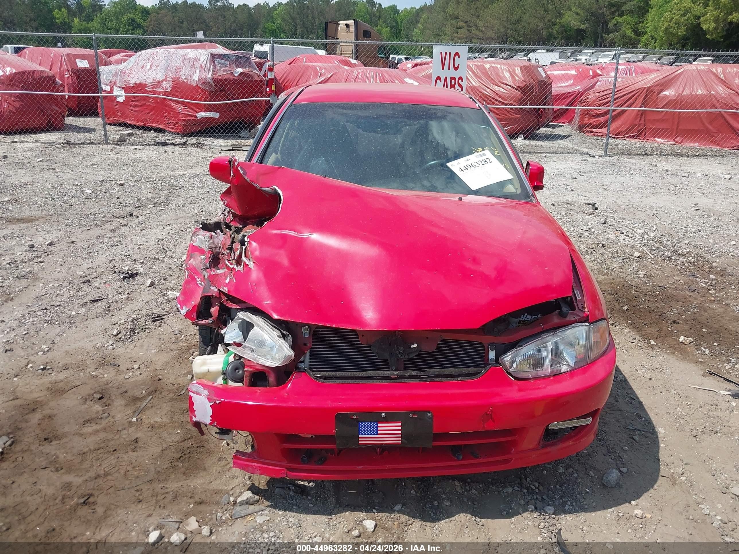 1998 Mitsubishi Mirage Ls 1.8l Red vin: JA3AY31C7WU013559