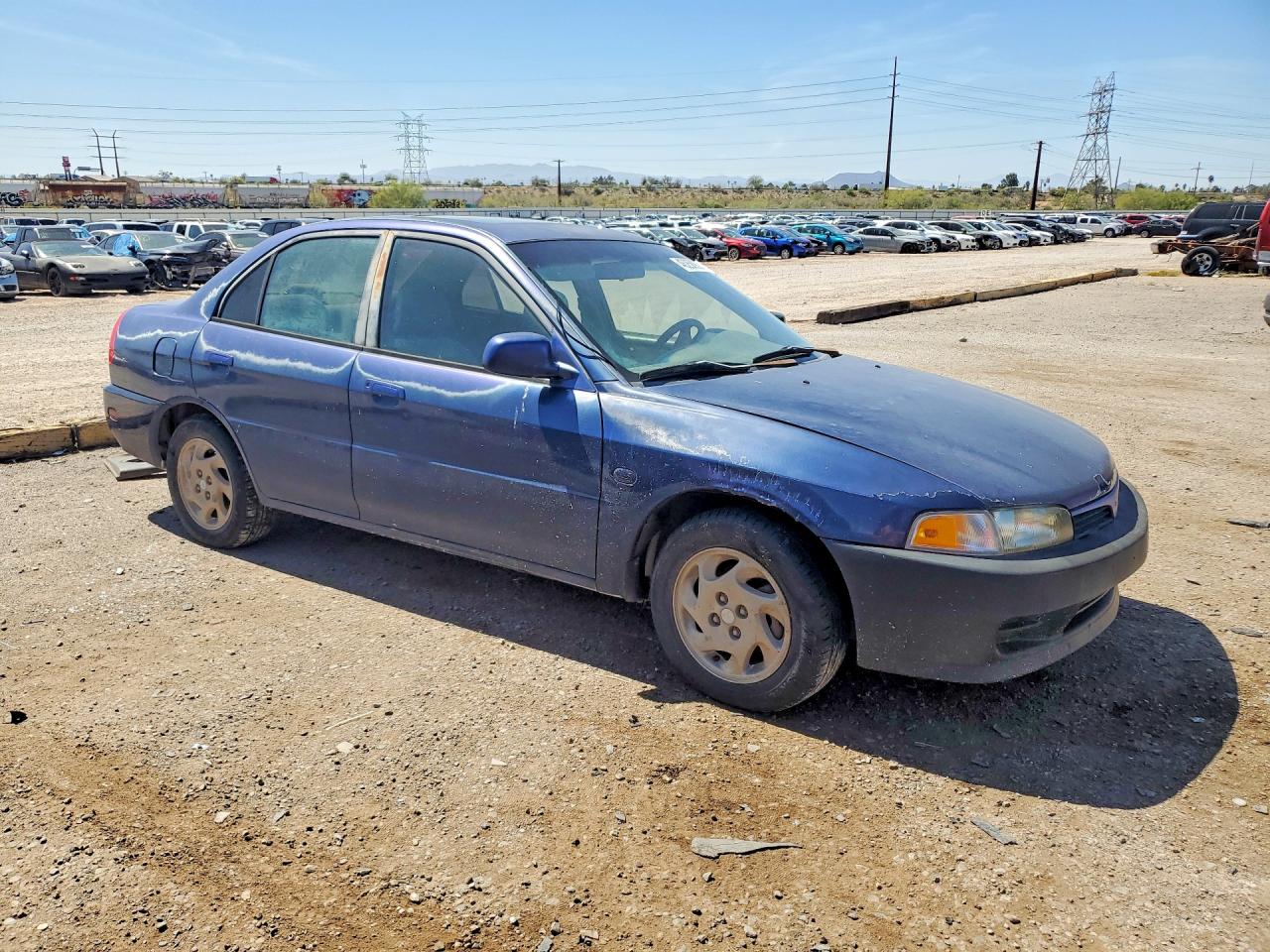 2001 Mitsubishi Mirage Ls Blue vin: JA3AY36C51U032287