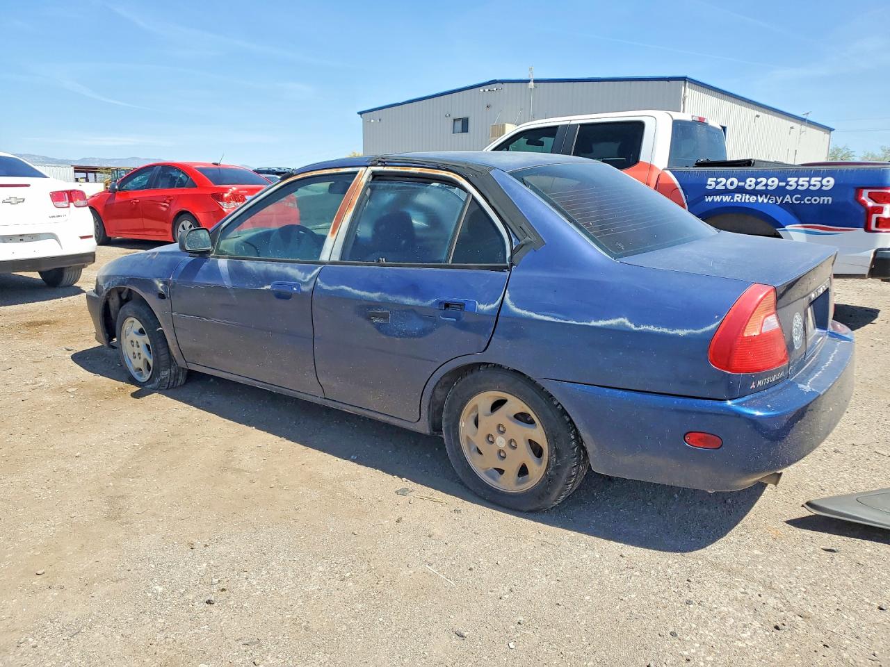 2001 Mitsubishi Mirage Ls Blue vin: JA3AY36C51U032287