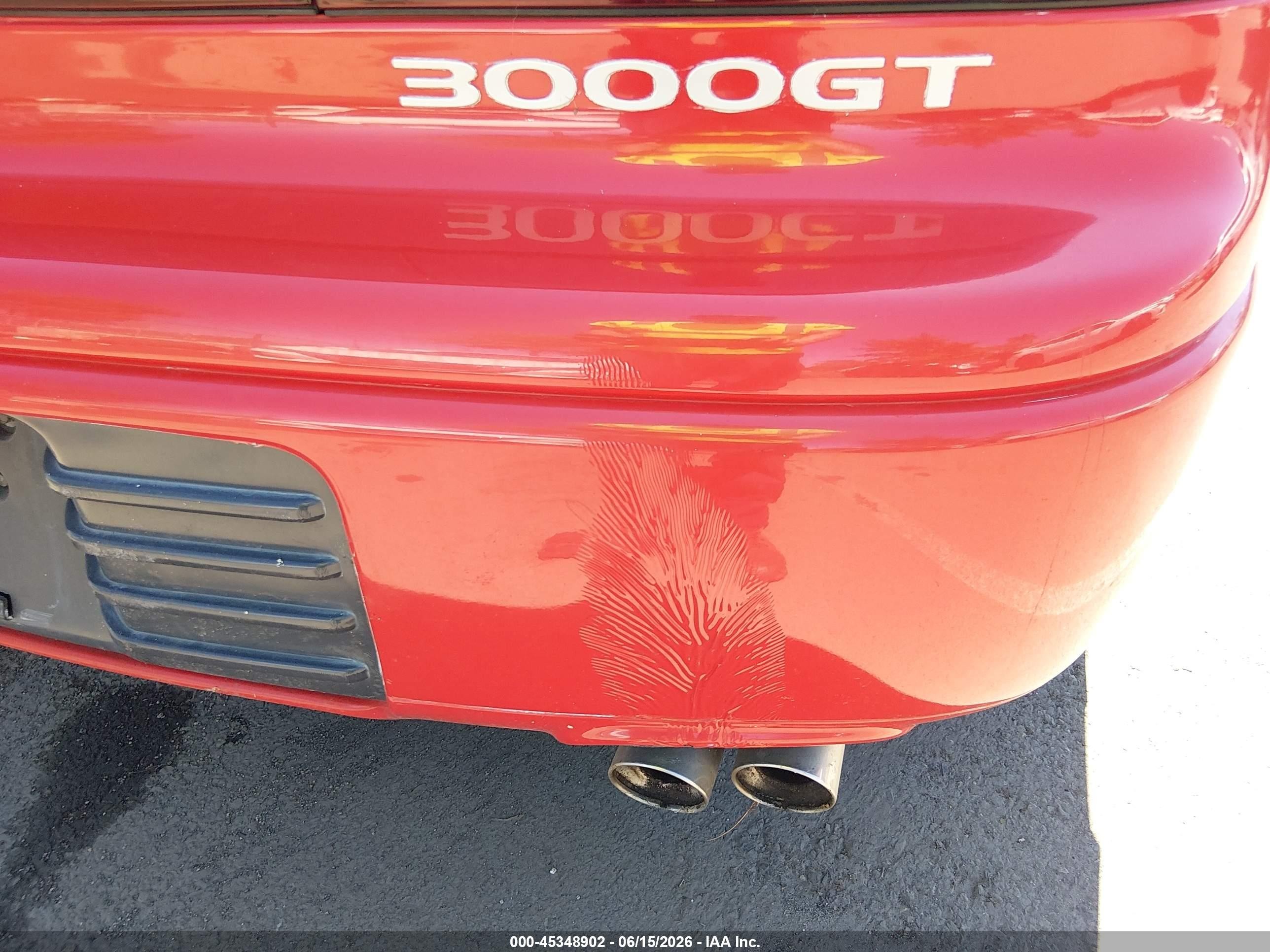1993 Mitsubishi 3000 Gt   Red vin: JA3BM54J7PY035030