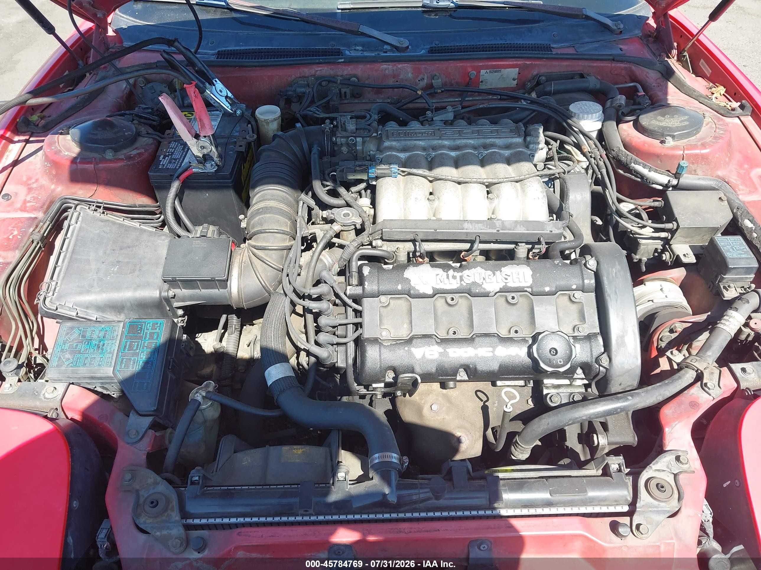 1991 Mitsubishi 3000 Gt Sl Red vin: JA3XD64B1MY008261