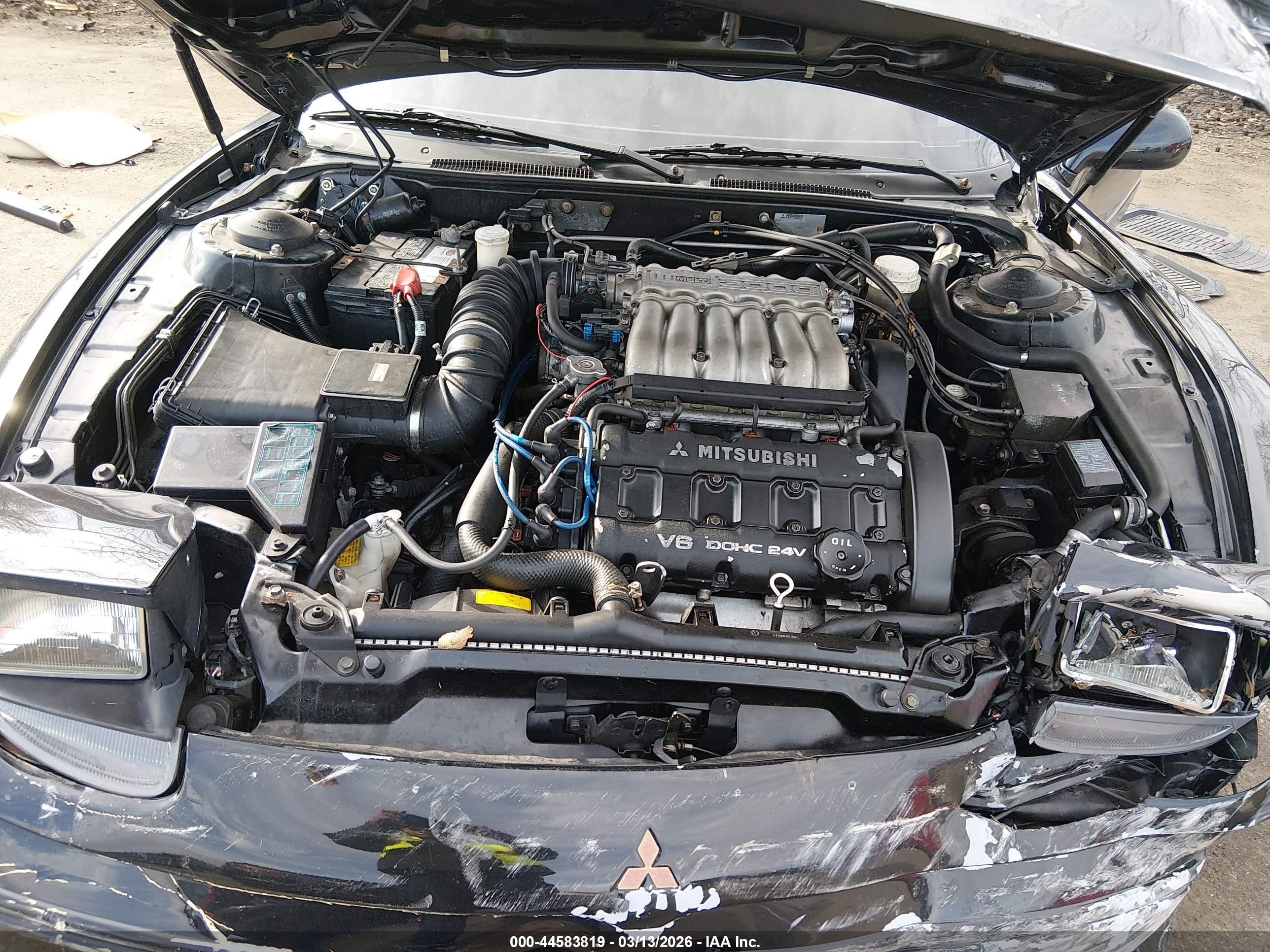 1991 Mitsubishi 3000 Gt Sl Black vin: JA3XD64B5MY013463