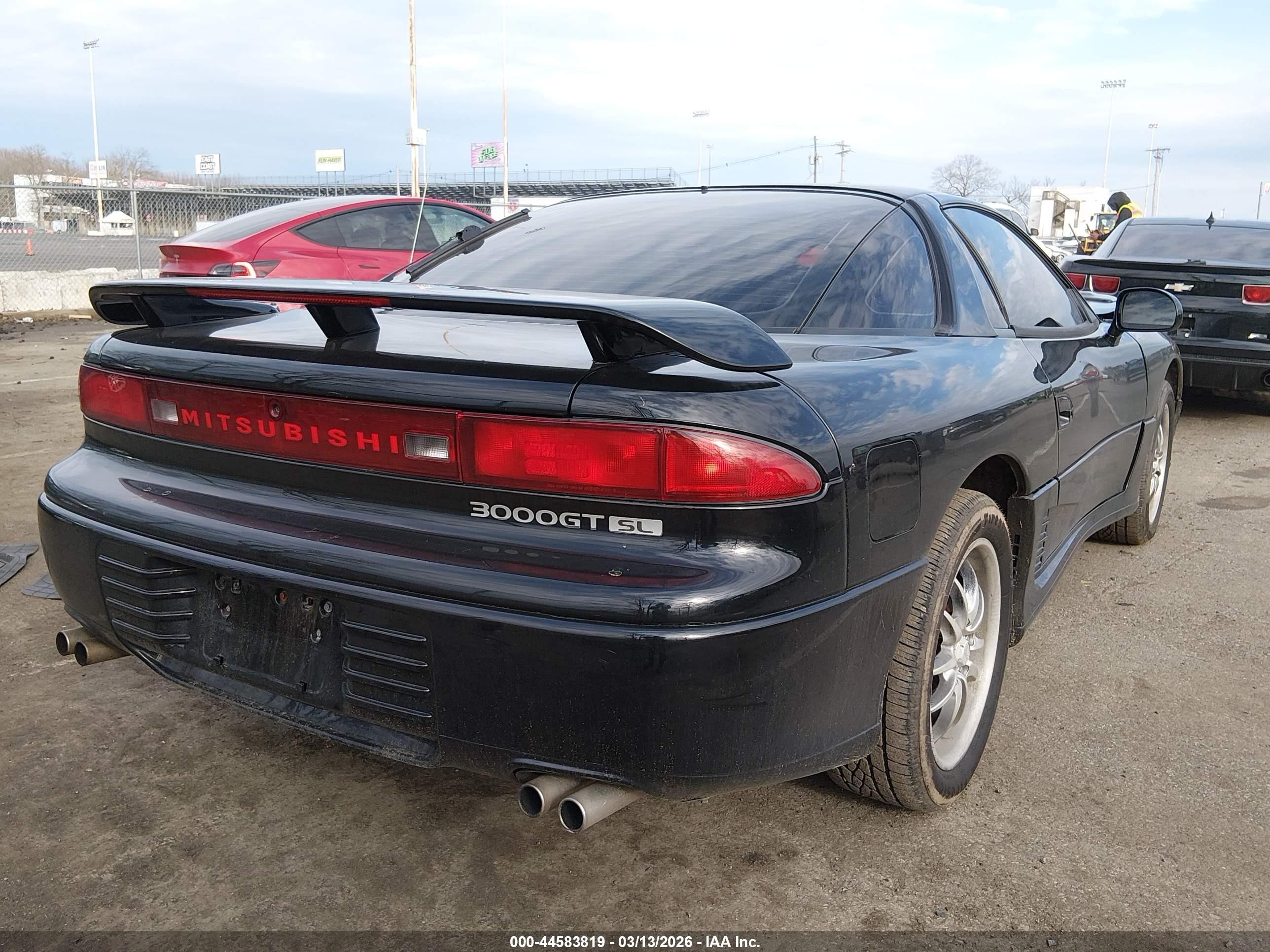 1991 Mitsubishi 3000 Gt Sl Black vin: JA3XD64B5MY013463