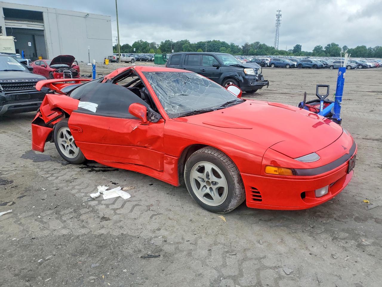 1991 Mitsubishi 3000 Gt Sl Red vin: JA3XD64B6MY004772