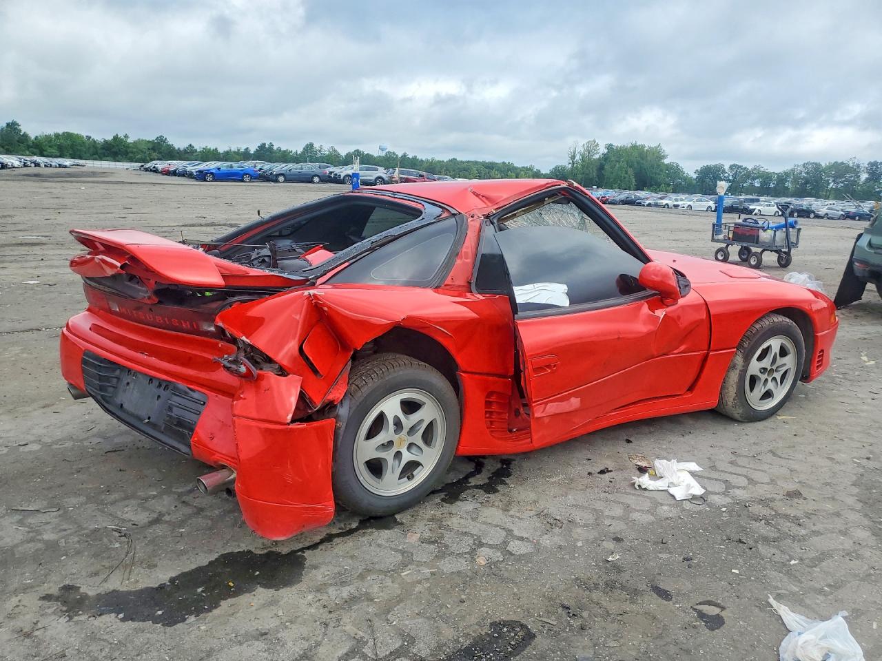 1991 Mitsubishi 3000 Gt Sl Red vin: JA3XD64B6MY004772