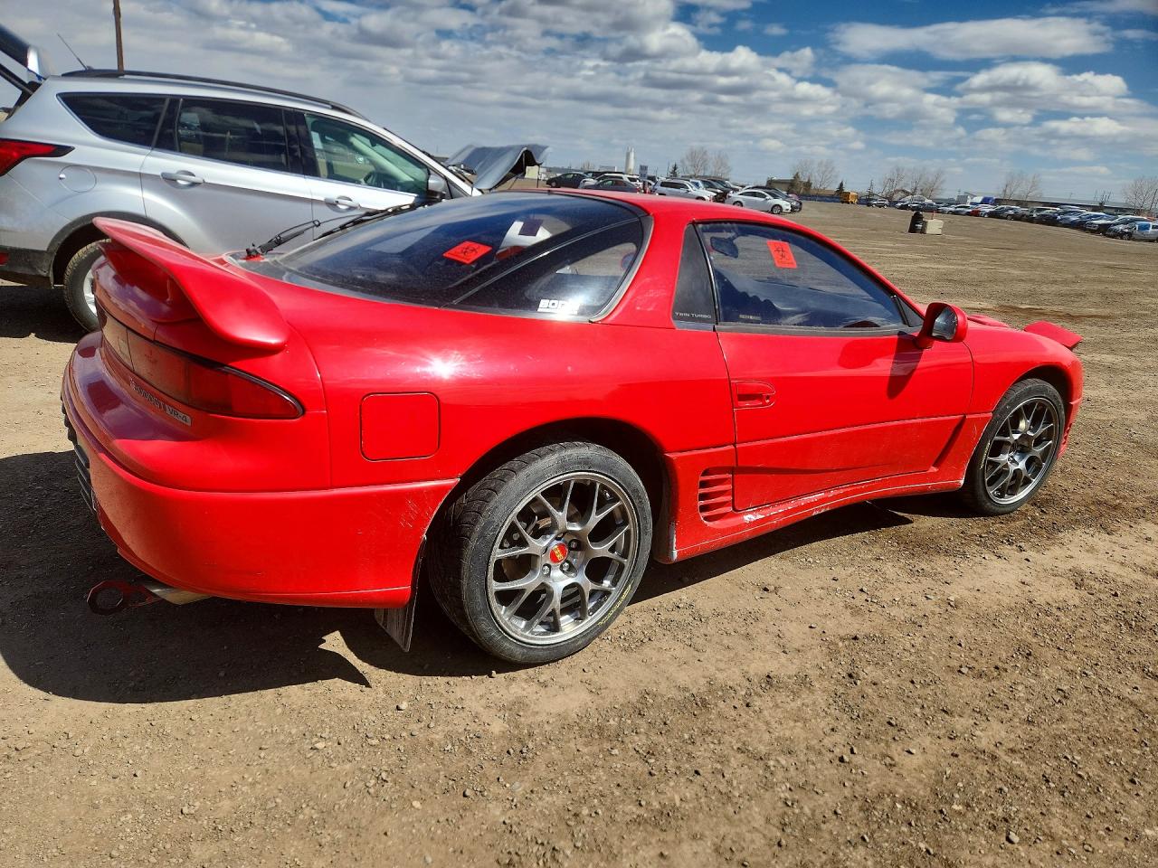 1991 Mitsubishi 3000 Gt Vr4 Red vin: JA3XE74C8MY019396