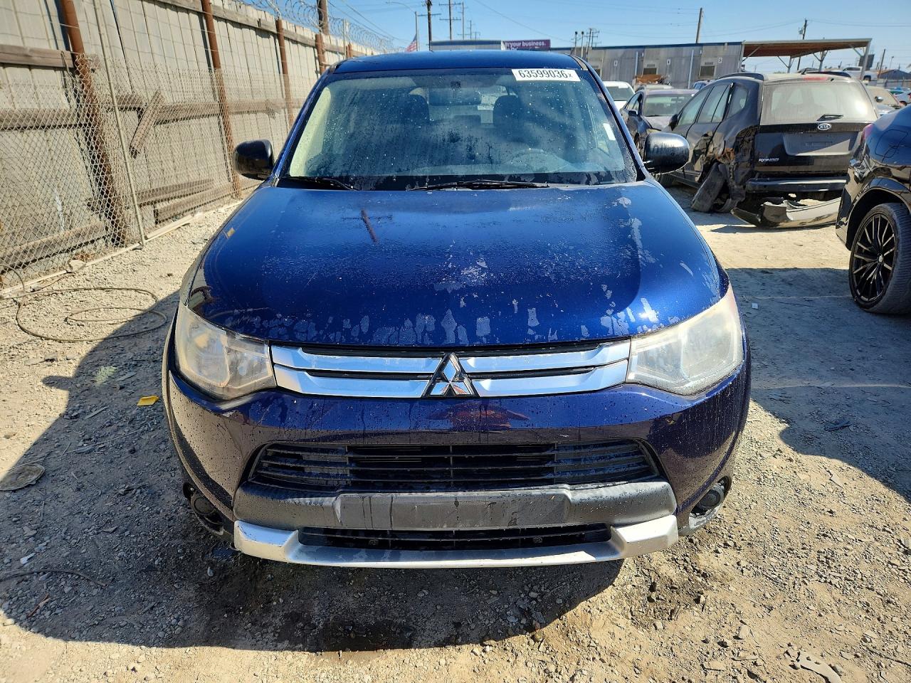 2015 Mitsubishi Outlander Es Blue vin: JA4AD2A31FZ003212