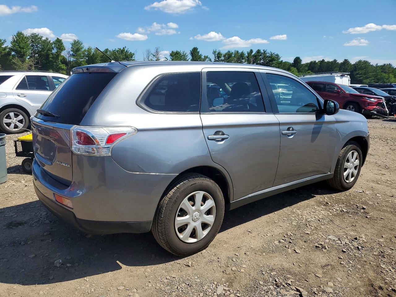 2014 Mitsubishi Outlander Es Gray vin: JA4AD2A32EZ000513