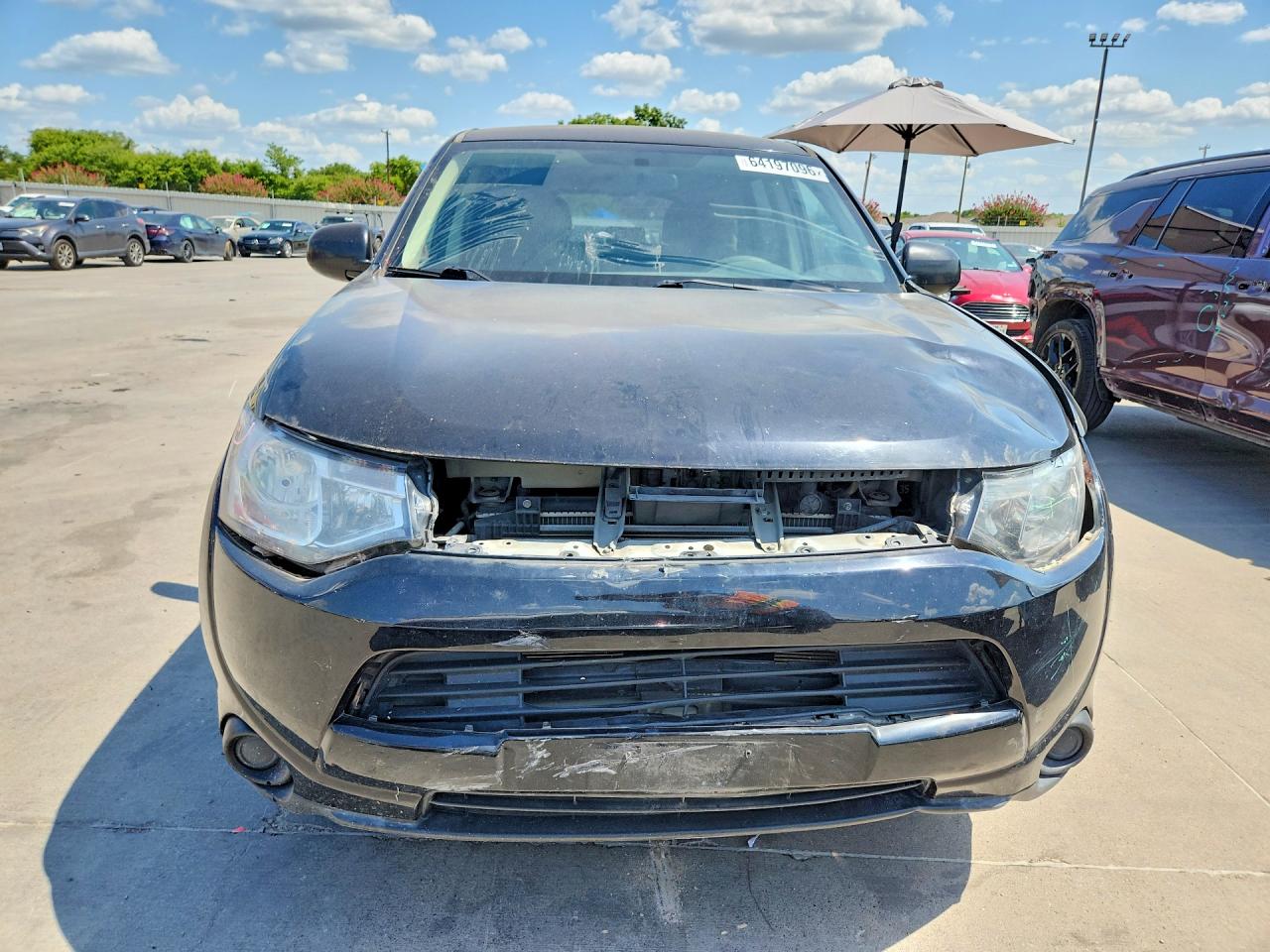 2014 Mitsubishi Outlander Es Black vin: JA4AD2A32EZ011883