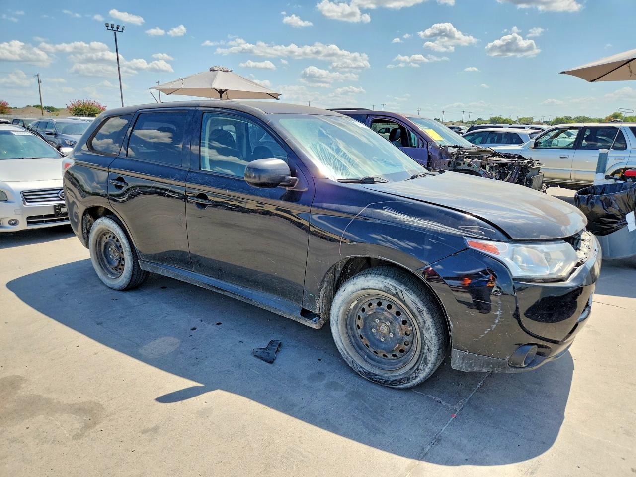 2014 Mitsubishi Outlander Es Black vin: JA4AD2A32EZ011883
